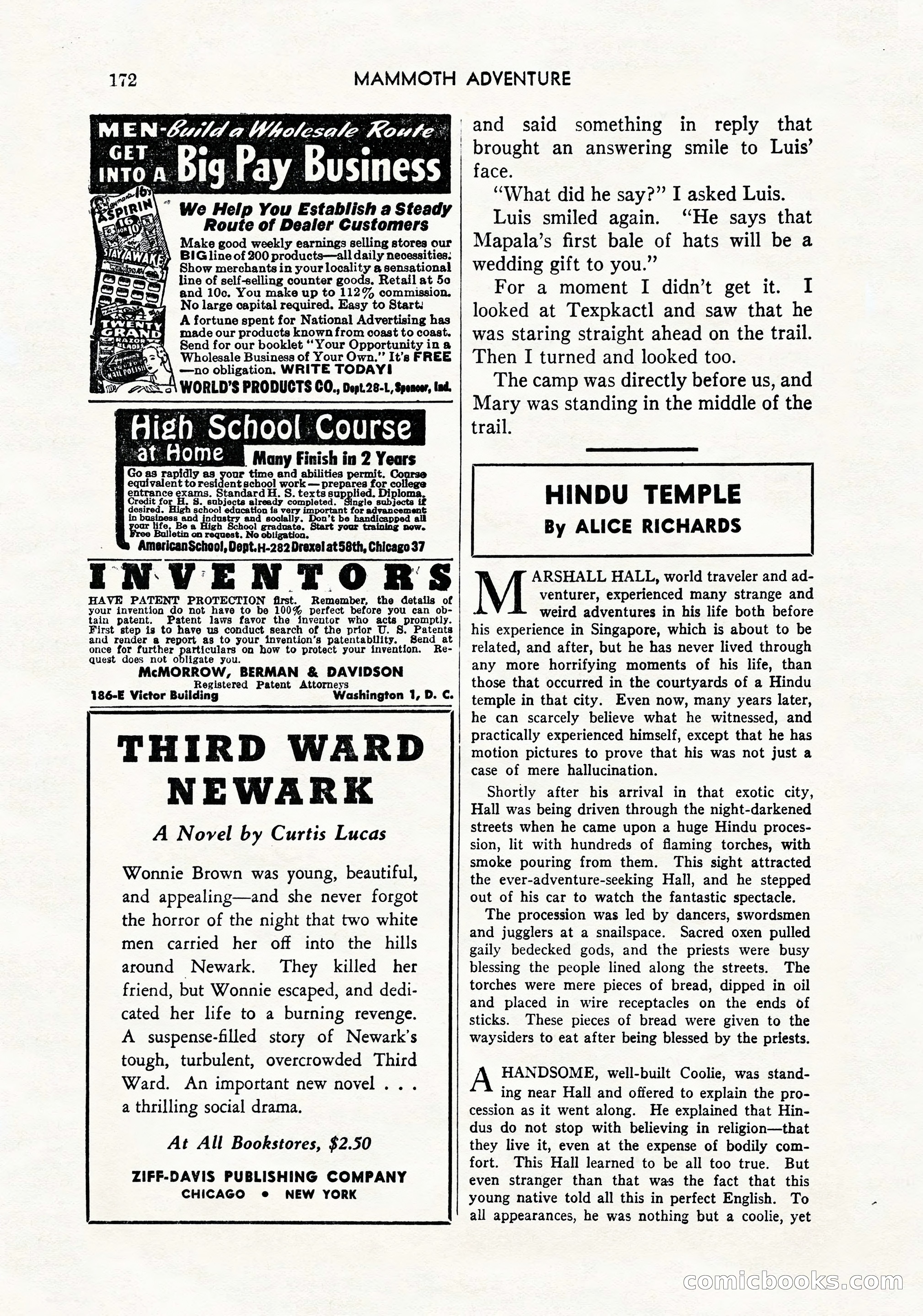 Mammoth Adventure, March 1947 — page 172 of 180