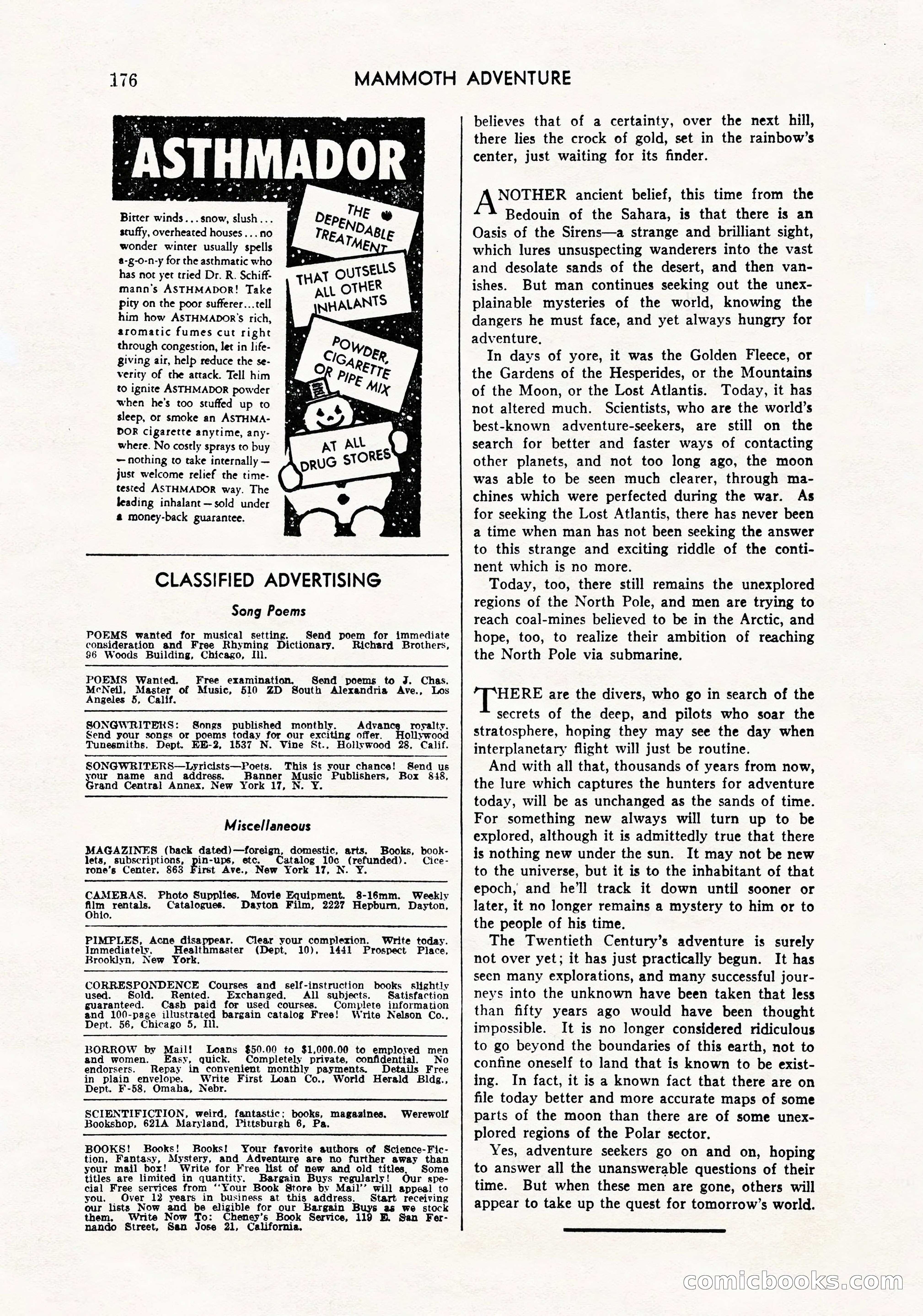 Mammoth Adventure, March 1947 — page 176 of 180