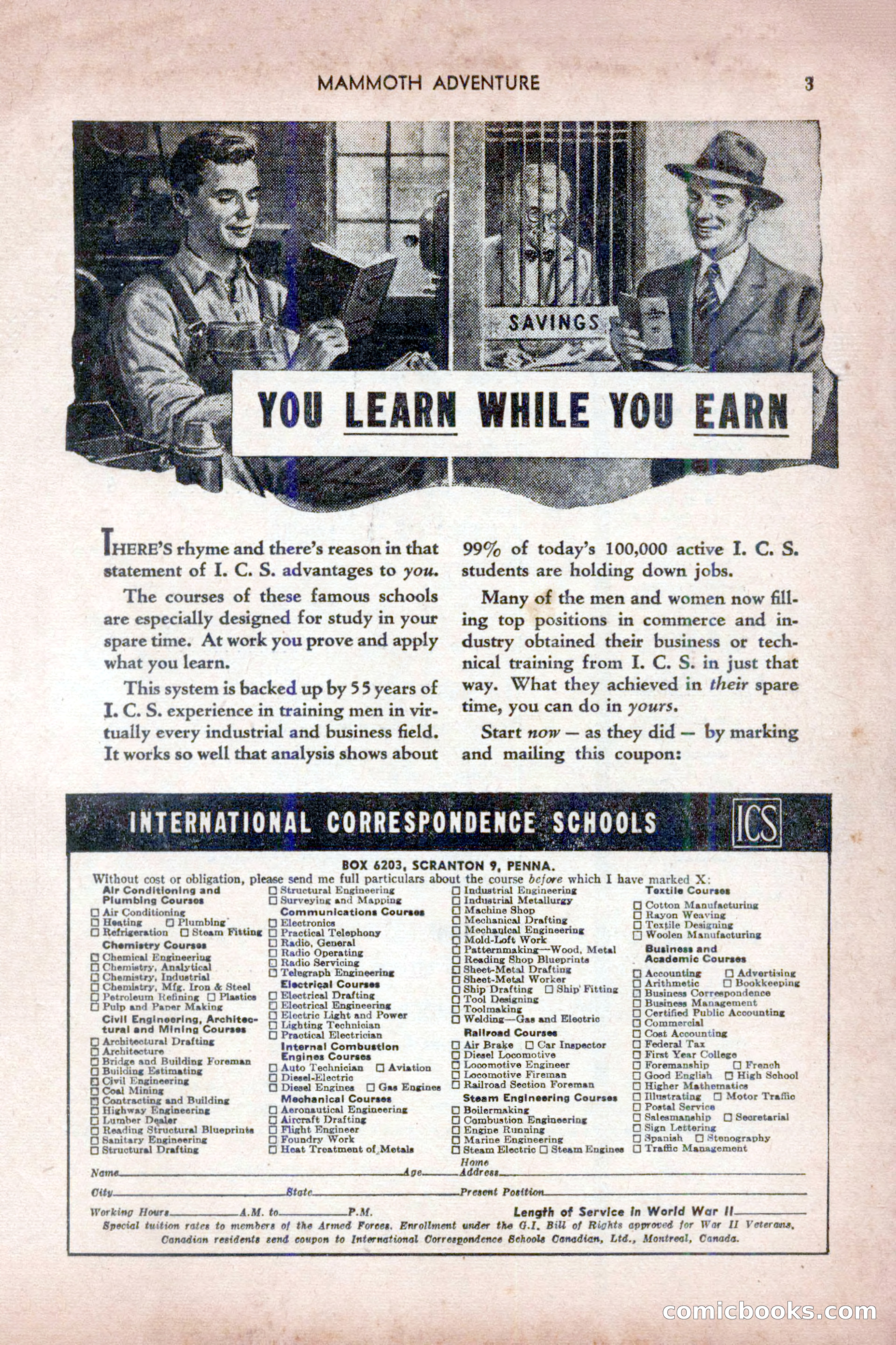 Mammoth Adventure, July 1947 — page 3 of 180
