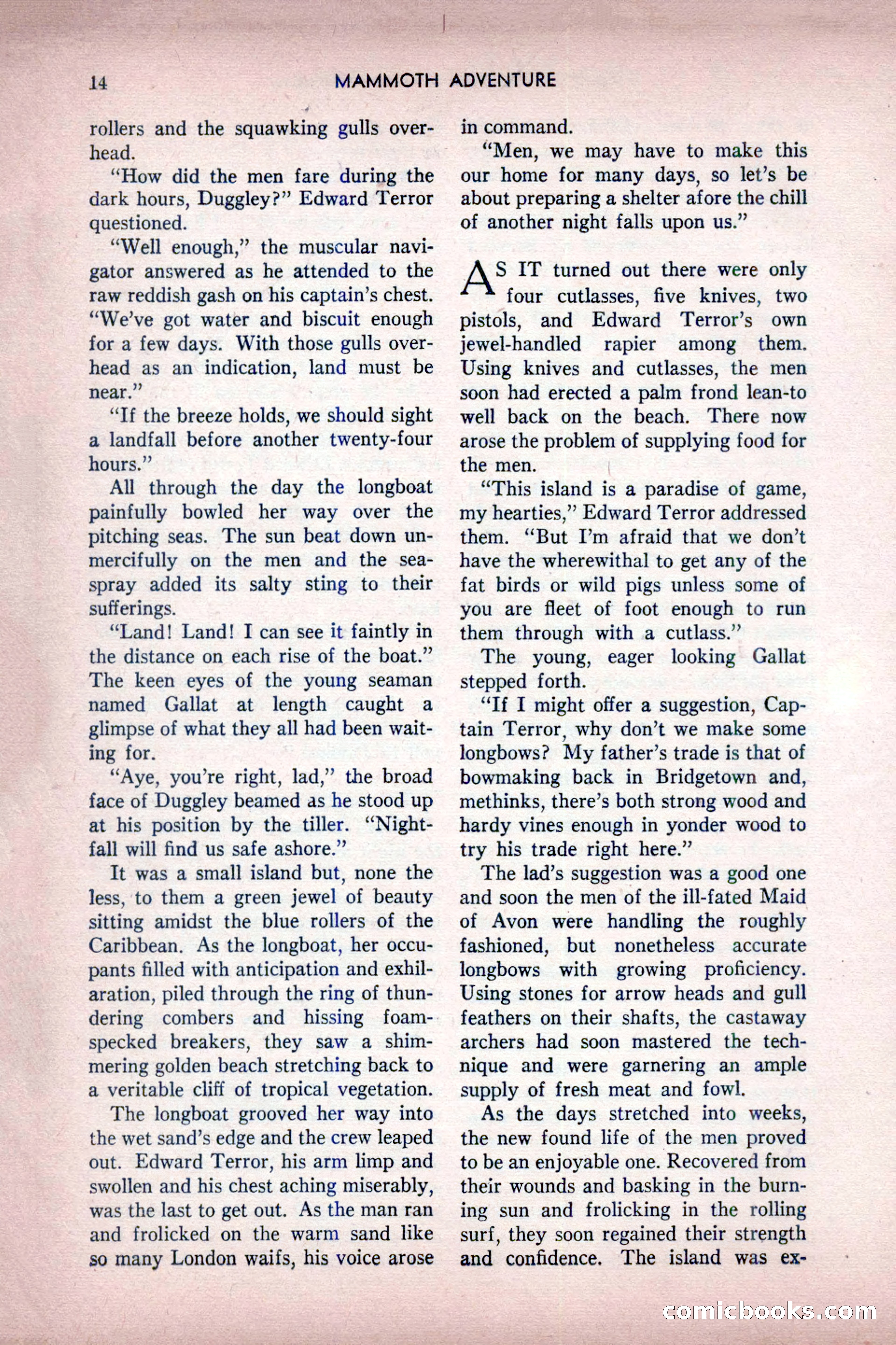 Mammoth Adventure, July 1947 — page 14 of 180