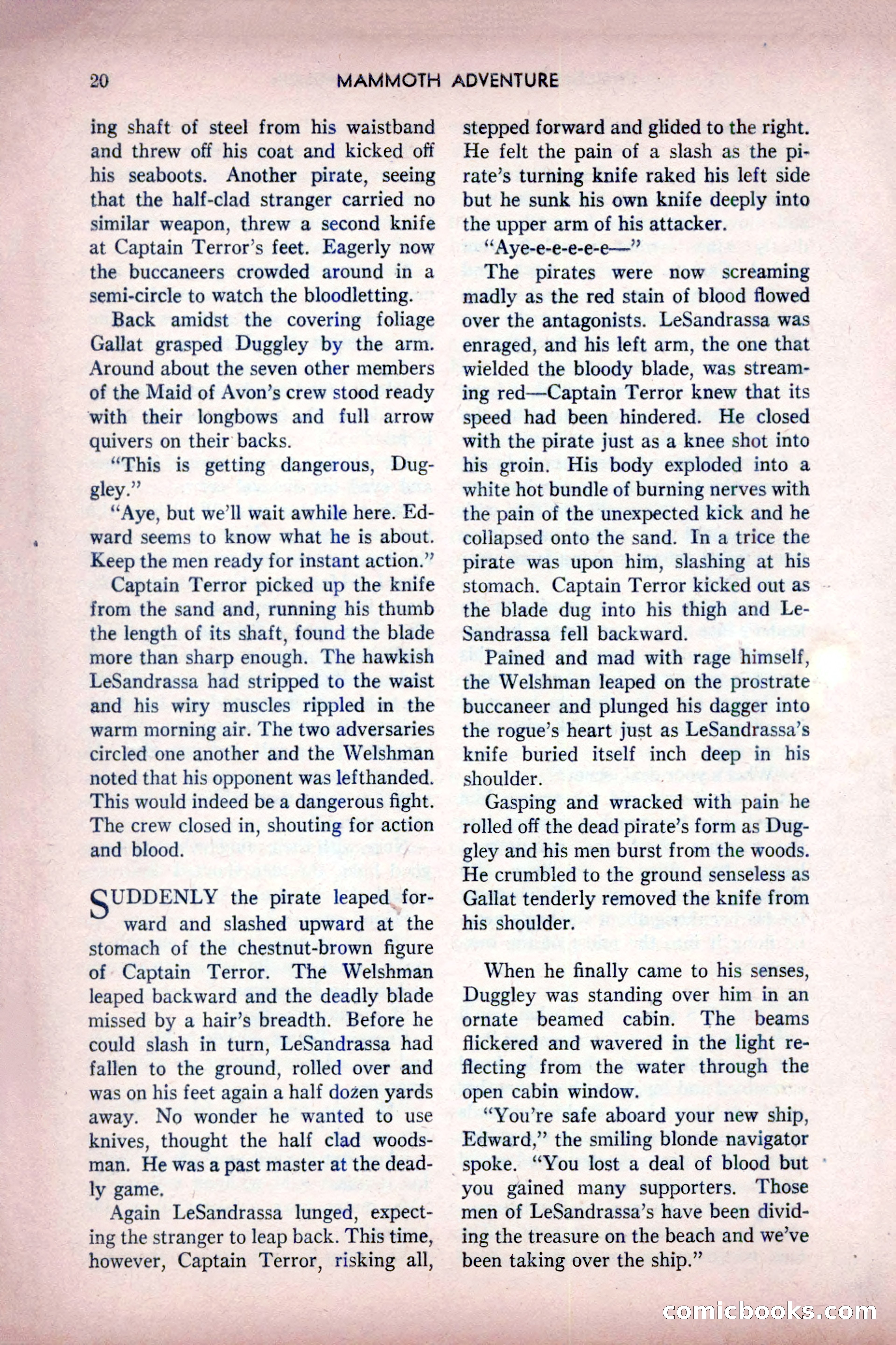 Mammoth Adventure, July 1947 — page 20 of 180
