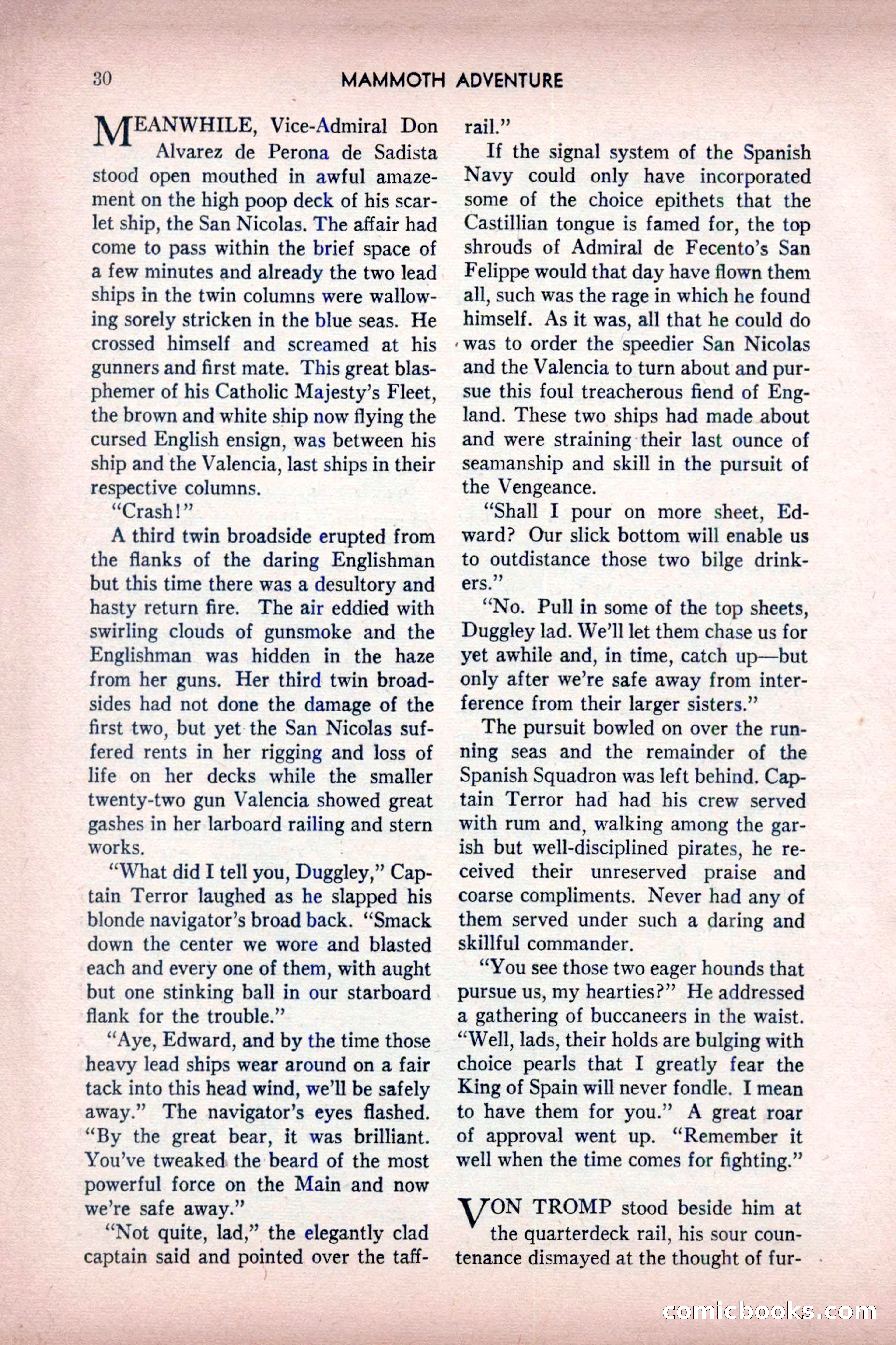 Mammoth Adventure, July 1947 — page 30 of 180