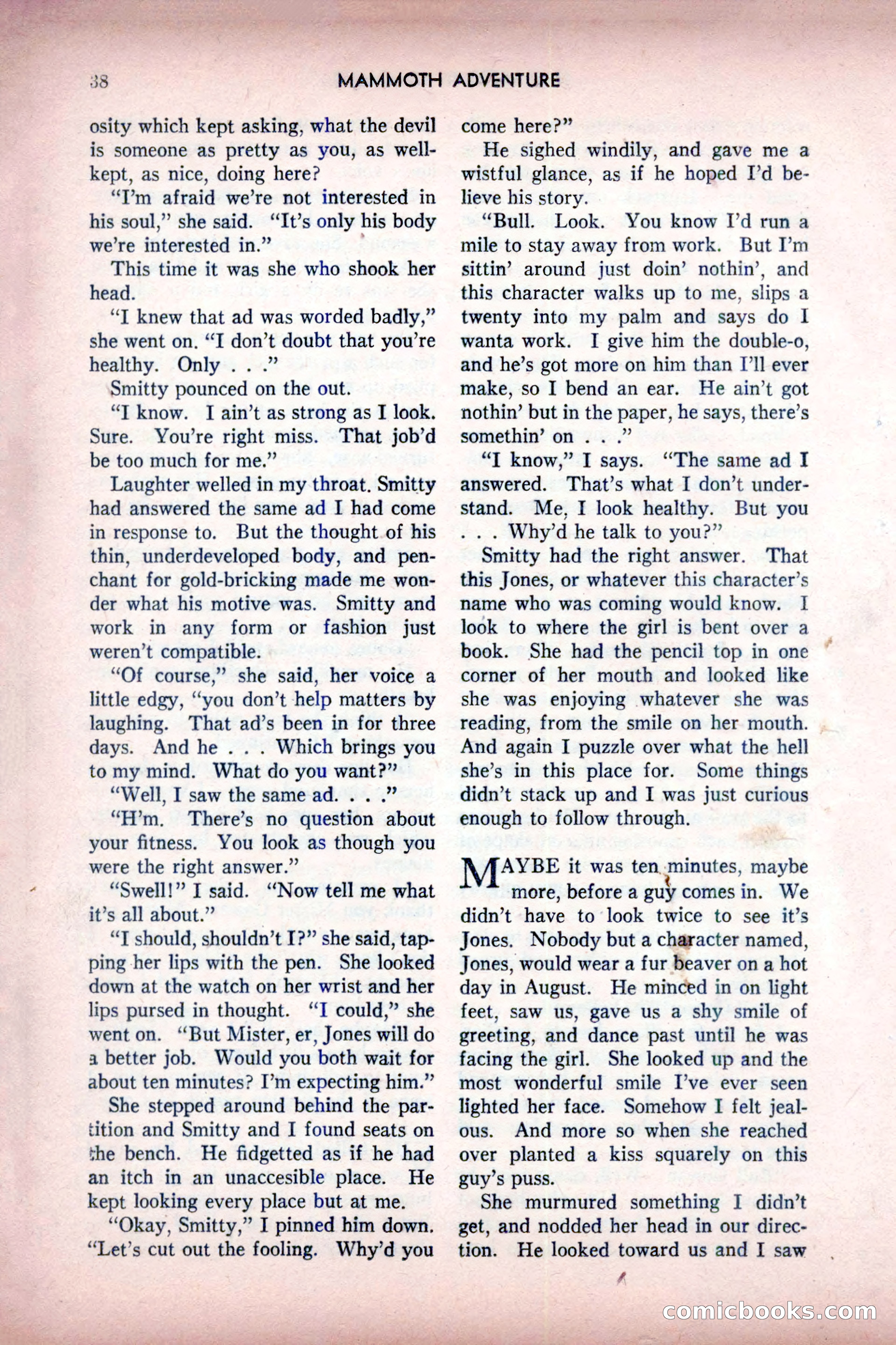 Mammoth Adventure, July 1947 — page 38 of 180