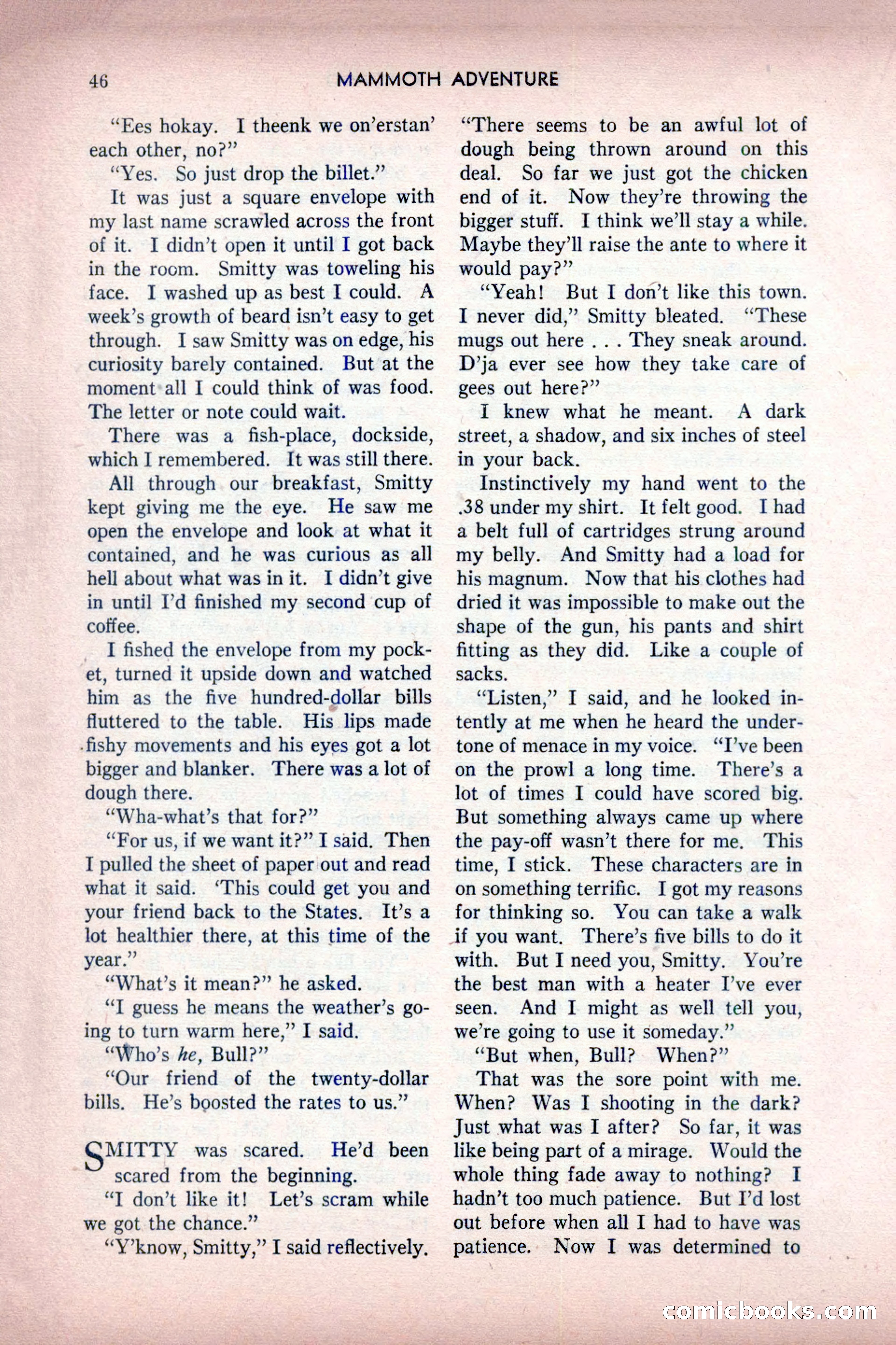 Mammoth Adventure, July 1947 — page 46 of 180
