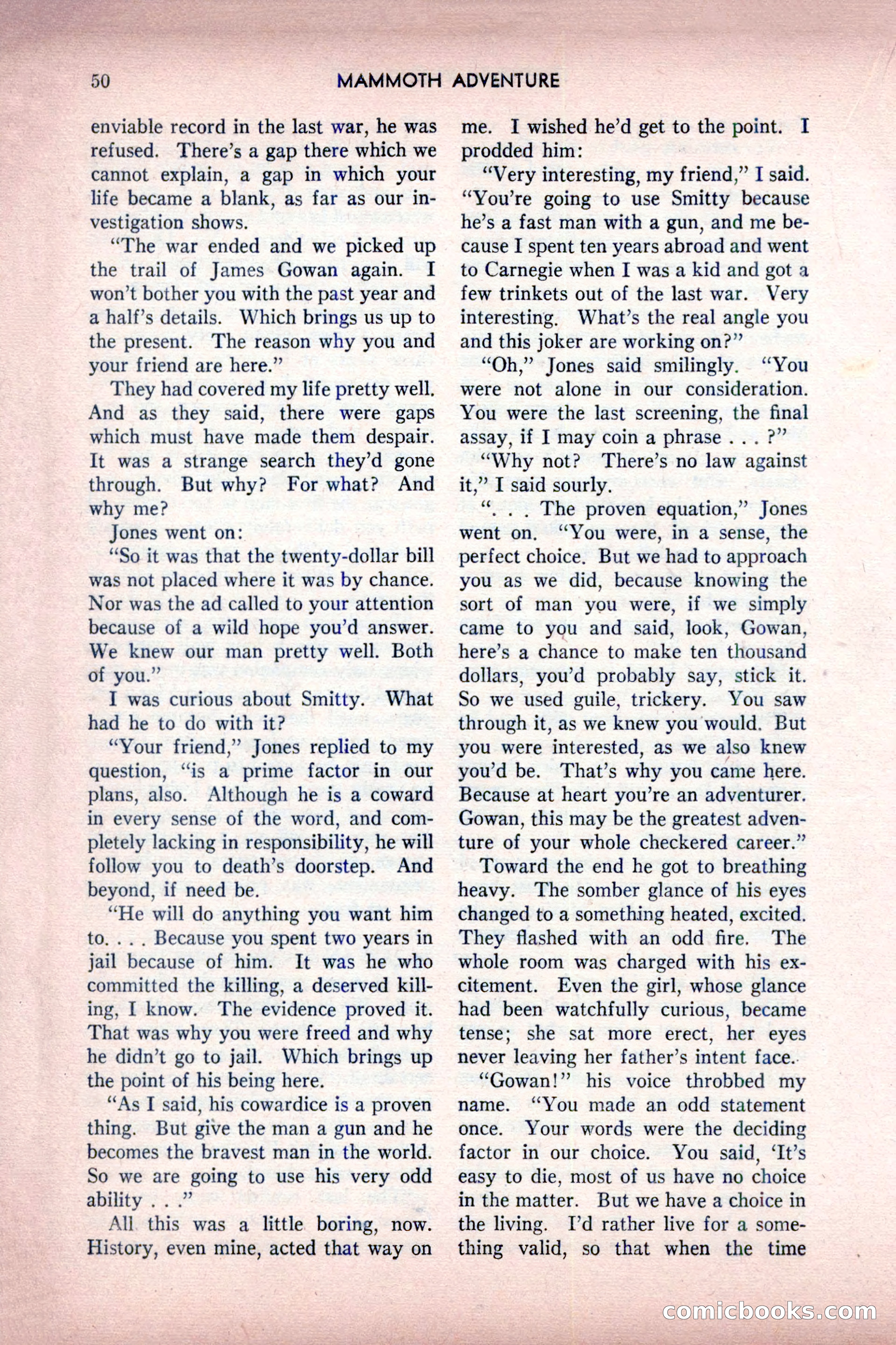 Mammoth Adventure, July 1947 — page 50 of 180