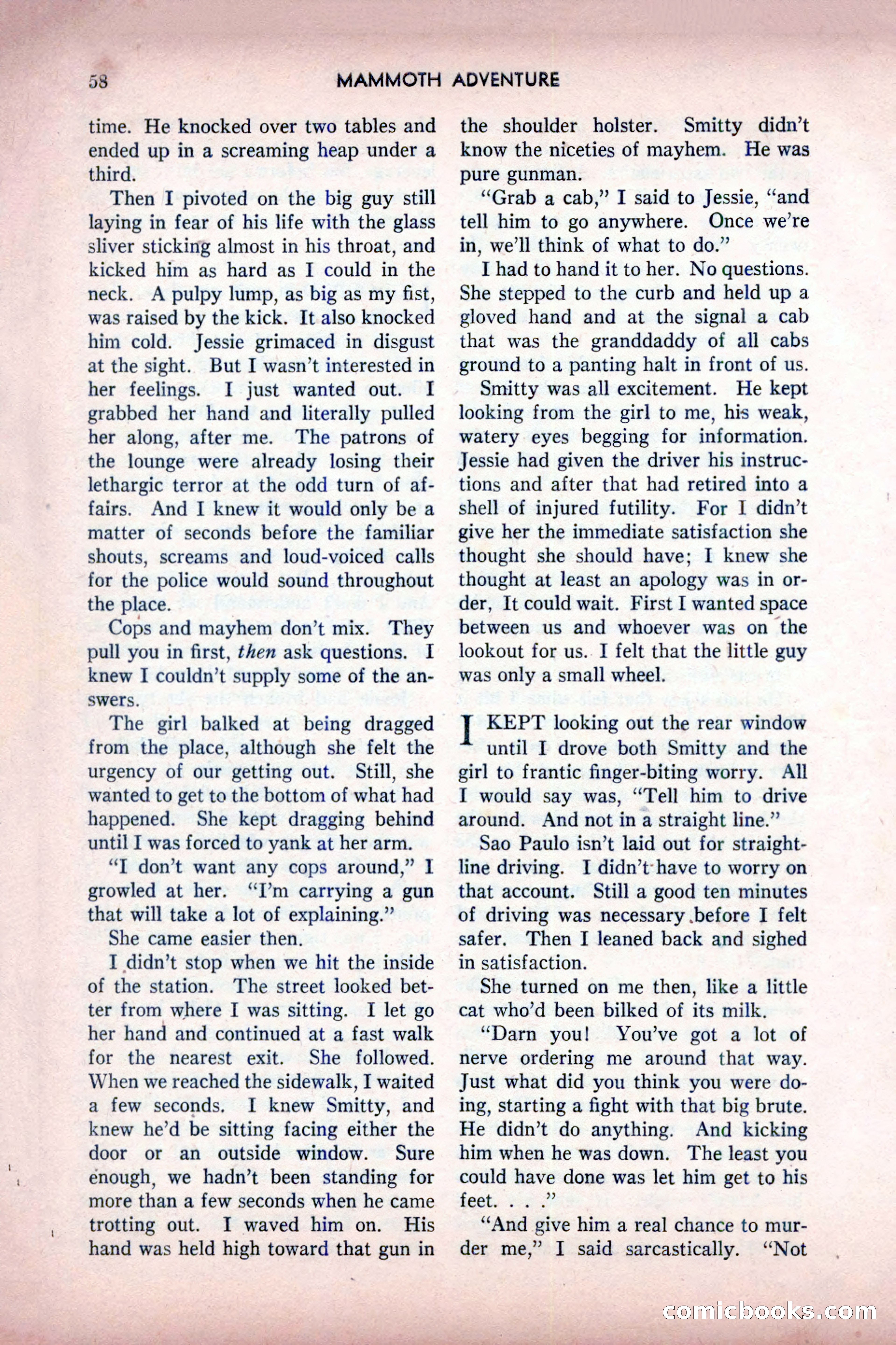 Mammoth Adventure, July 1947 — page 58 of 180