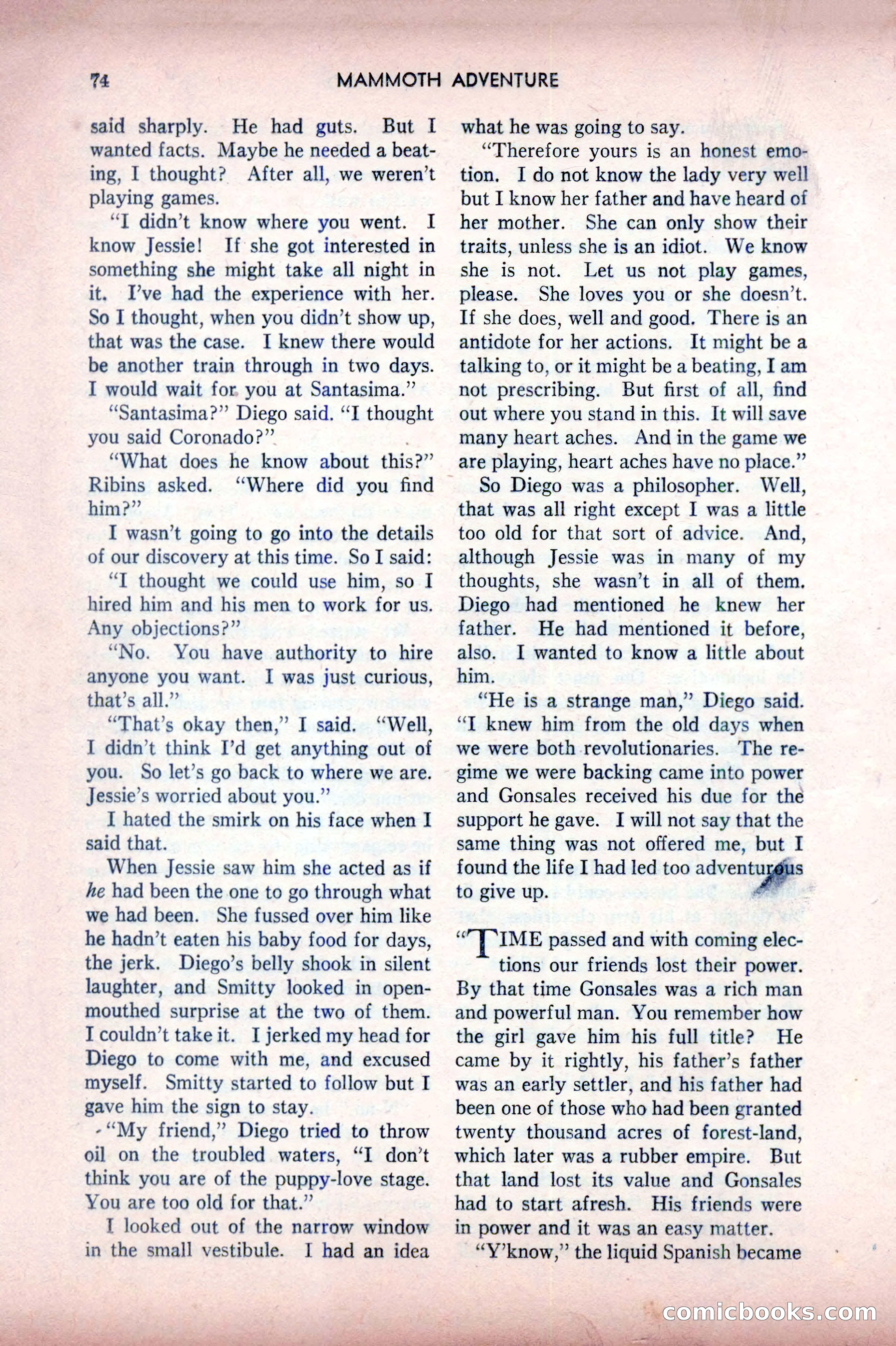Mammoth Adventure, July 1947 — page 74 of 180