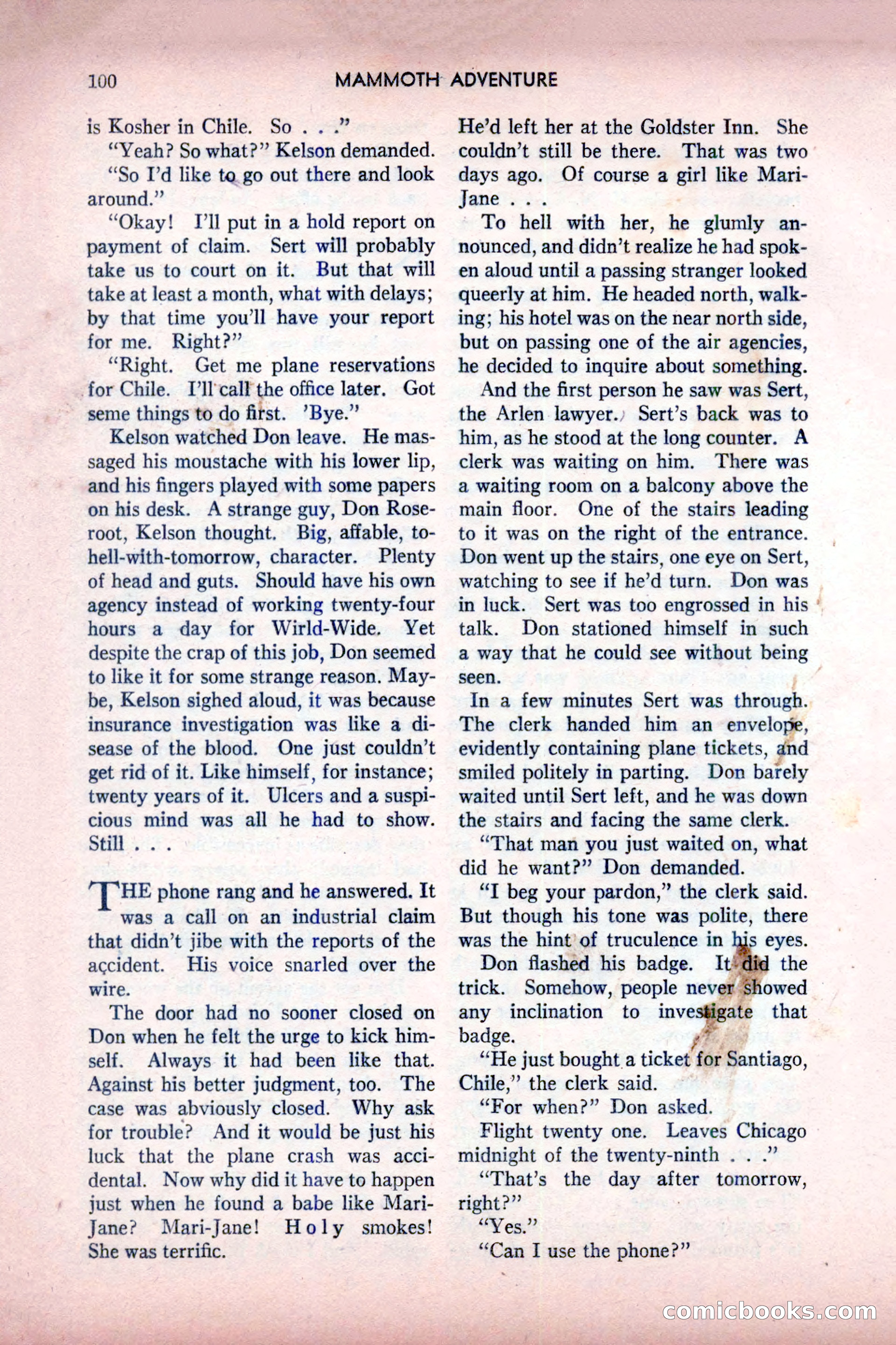 Mammoth Adventure, July 1947 — page 100 of 180
