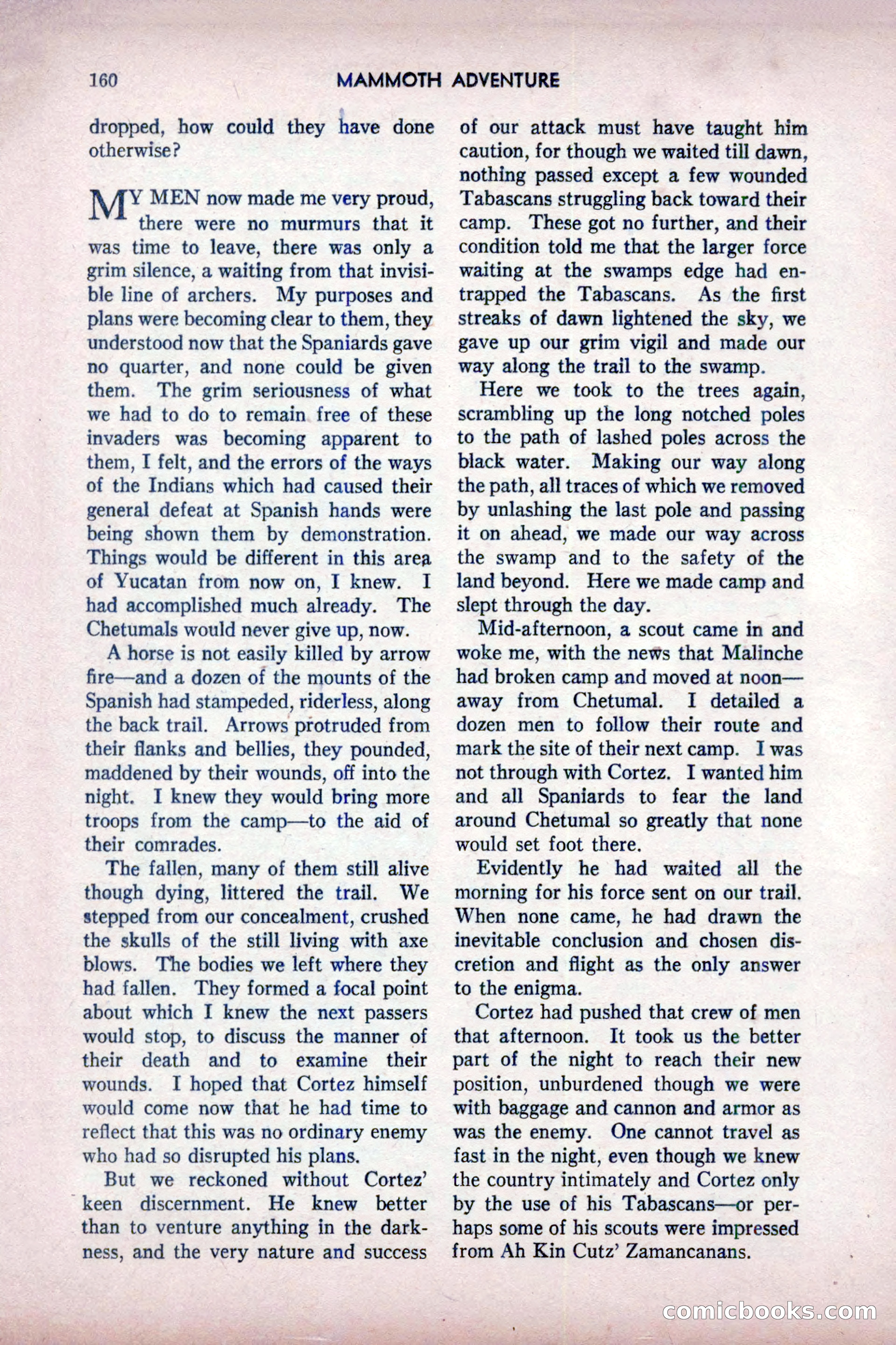 Mammoth Adventure, July 1947 — page 160 of 180