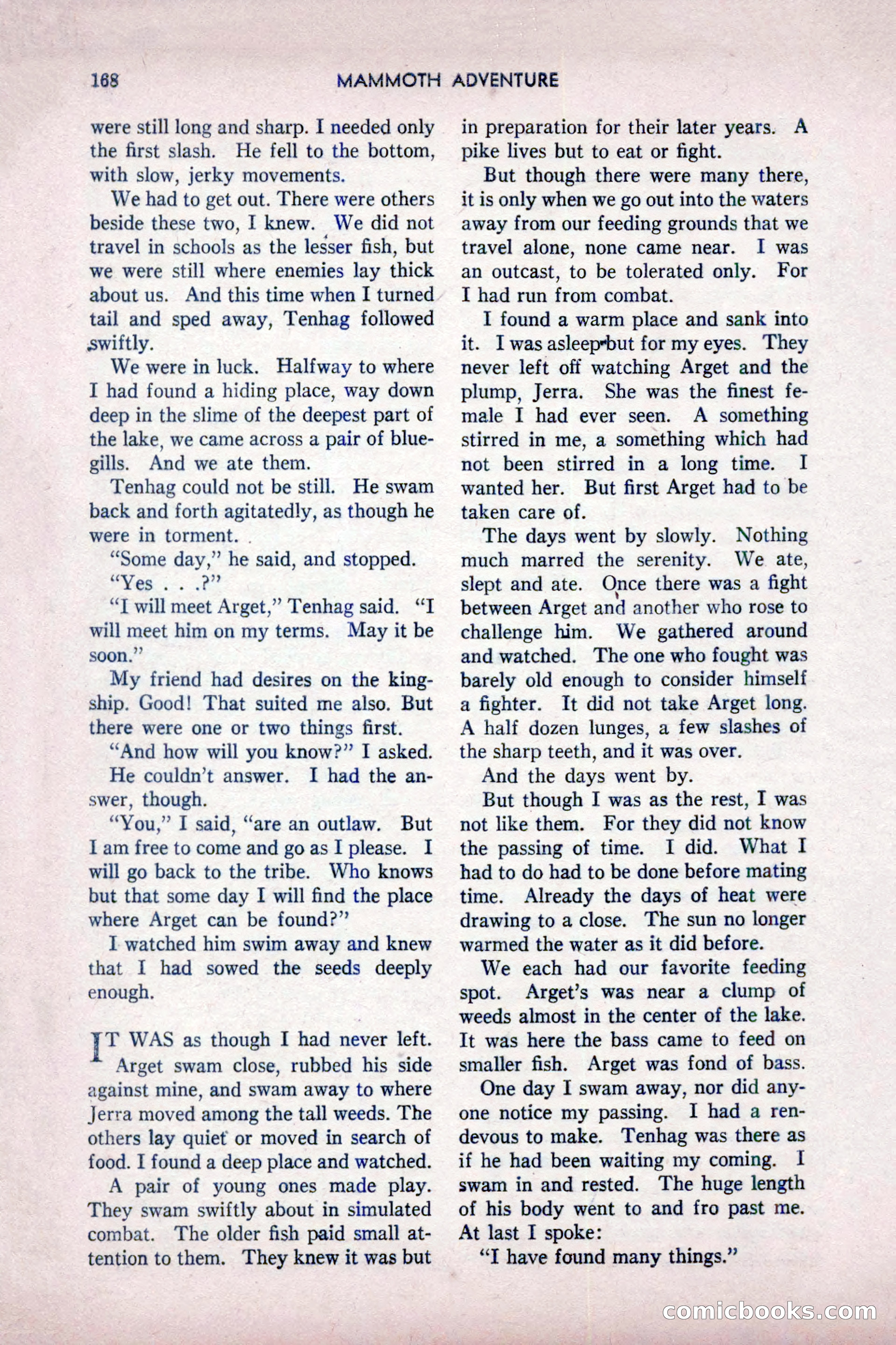 Mammoth Adventure, July 1947 — page 168 of 180