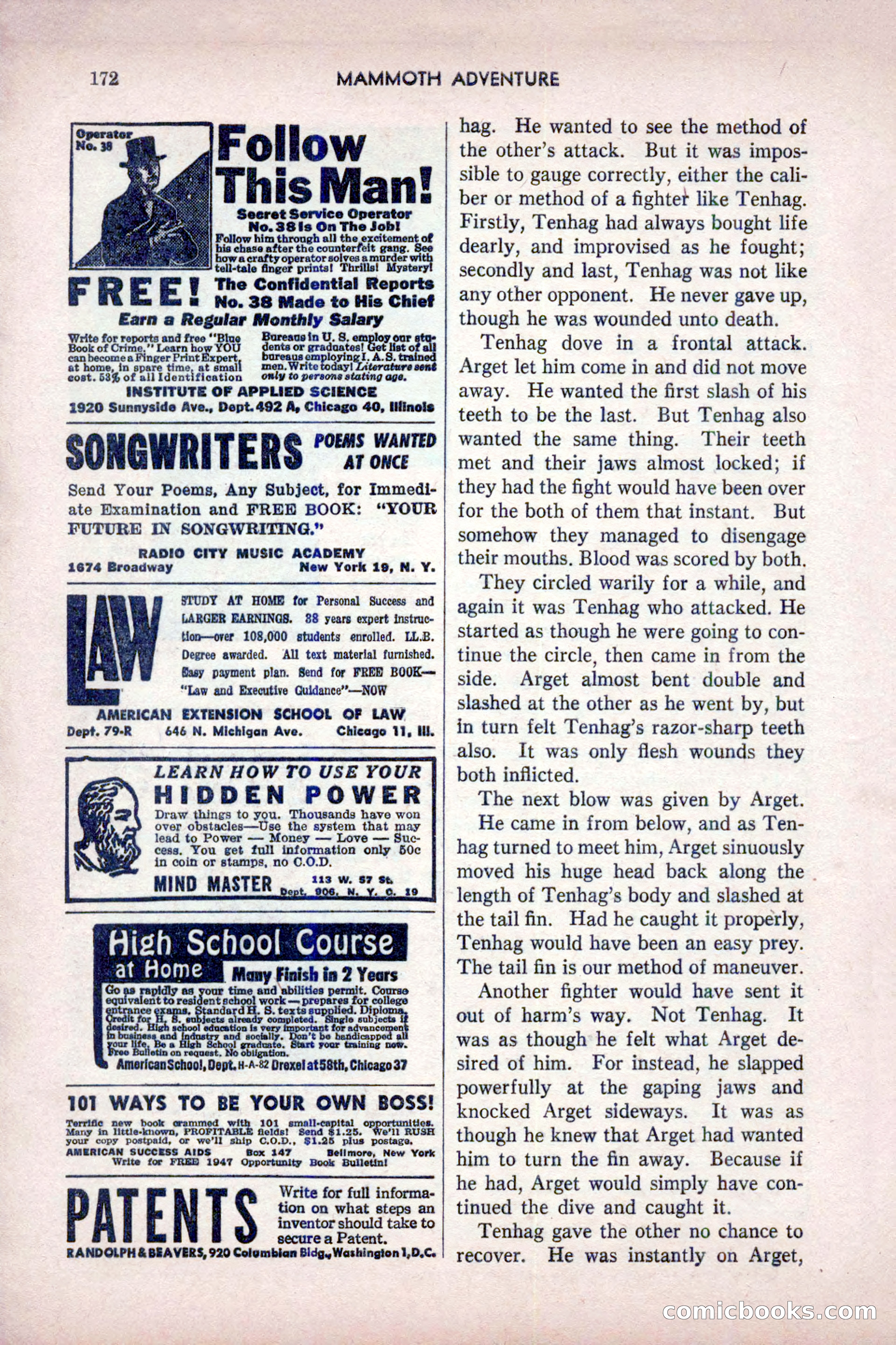 Mammoth Adventure, July 1947 — page 172 of 180