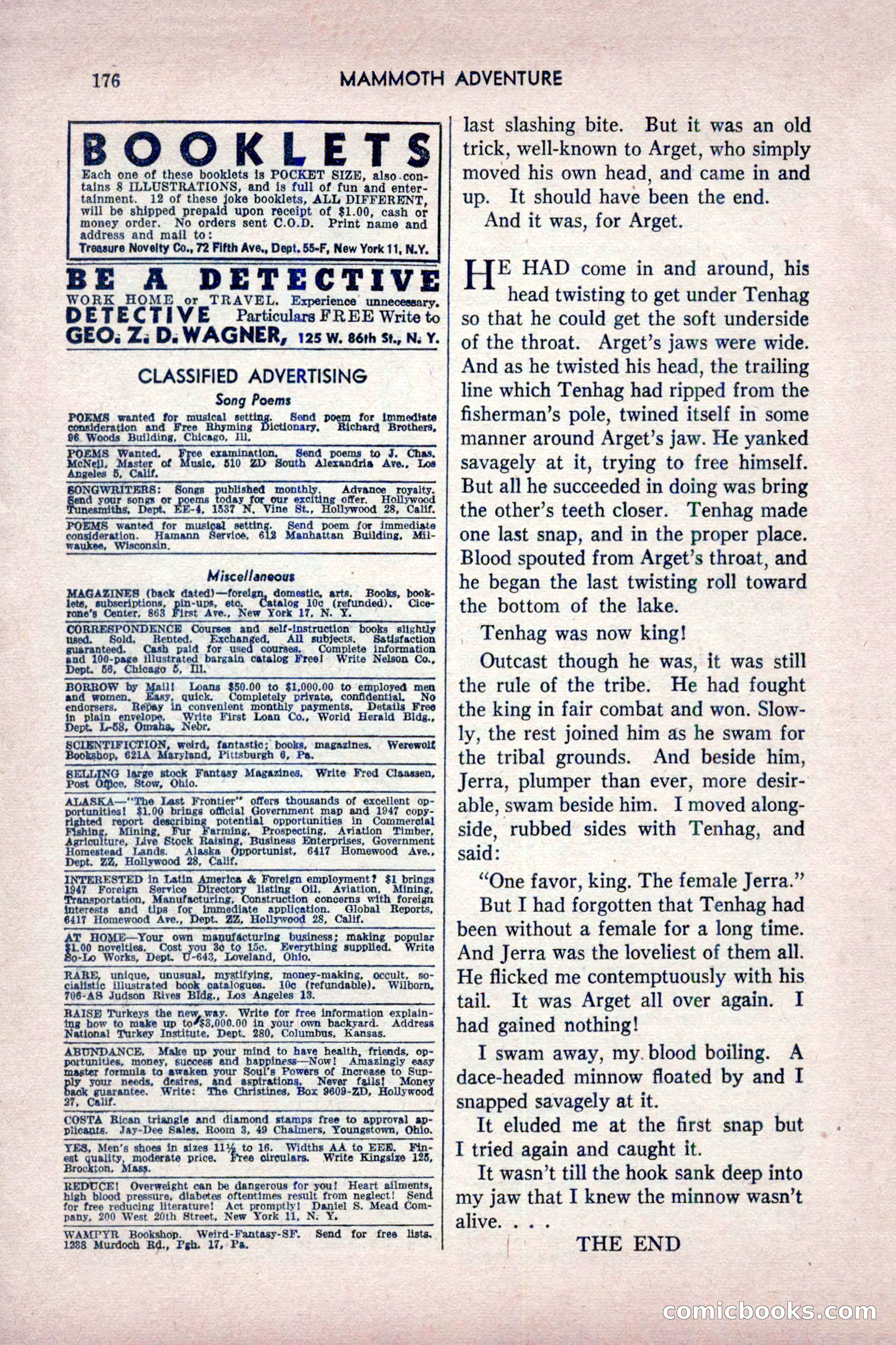 Mammoth Adventure, July 1947 — page 176 of 180