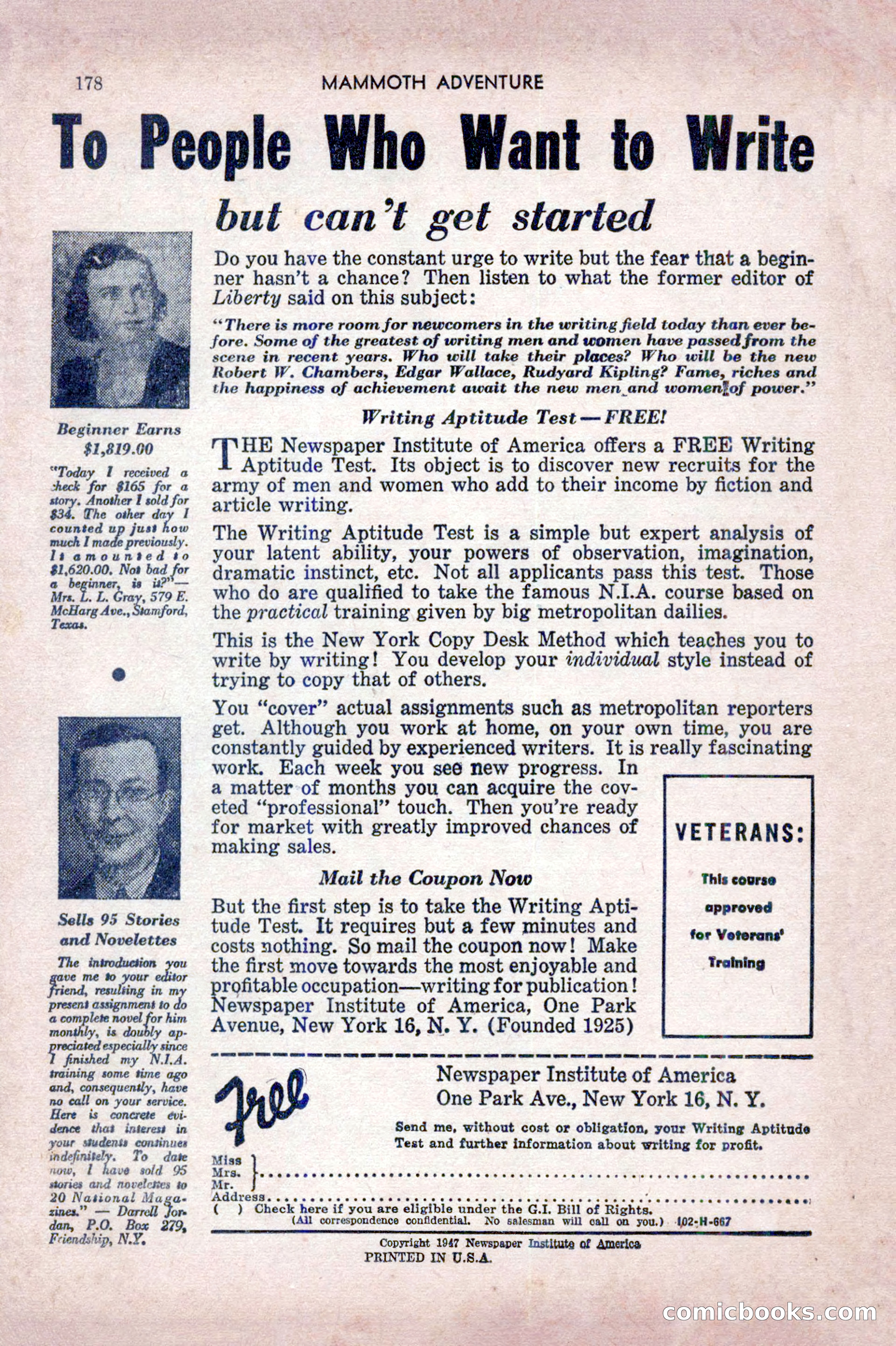 Mammoth Adventure, July 1947 — page 178 of 180