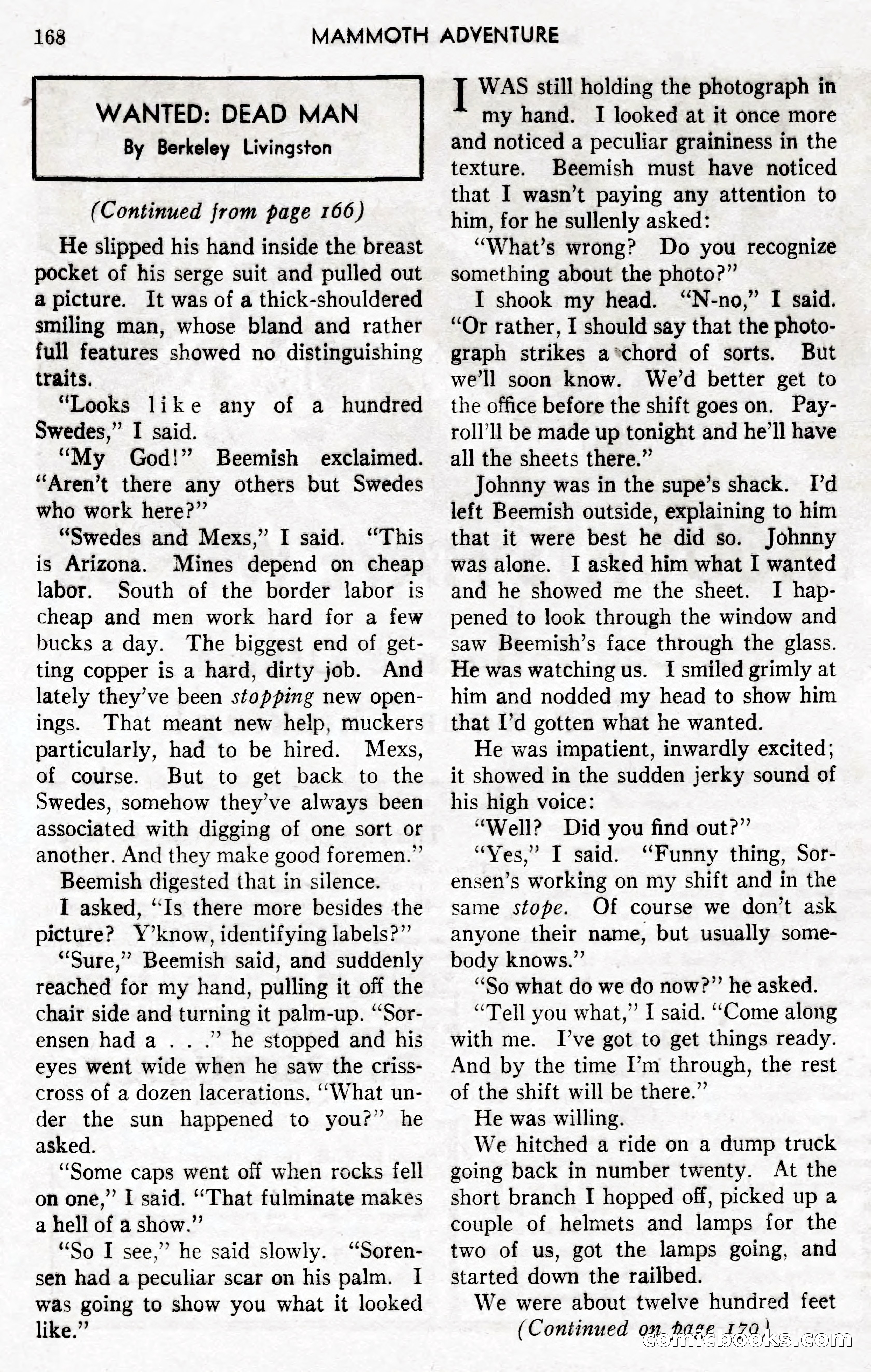 Mammoth Adventure, Volume 1, Number 3 — page 160 of 173
