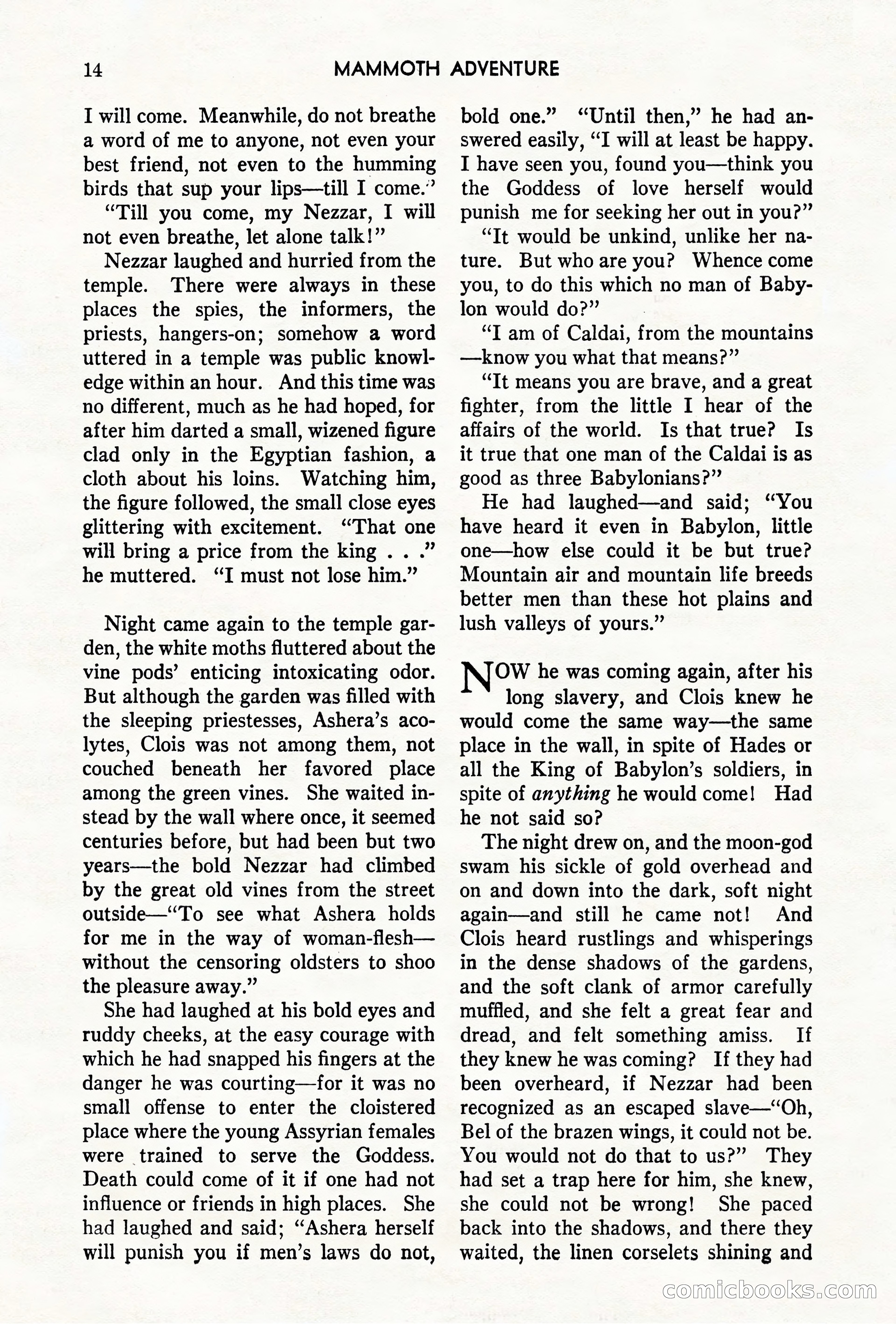Mammoth Adventure, May 1947 — page 14 of 180