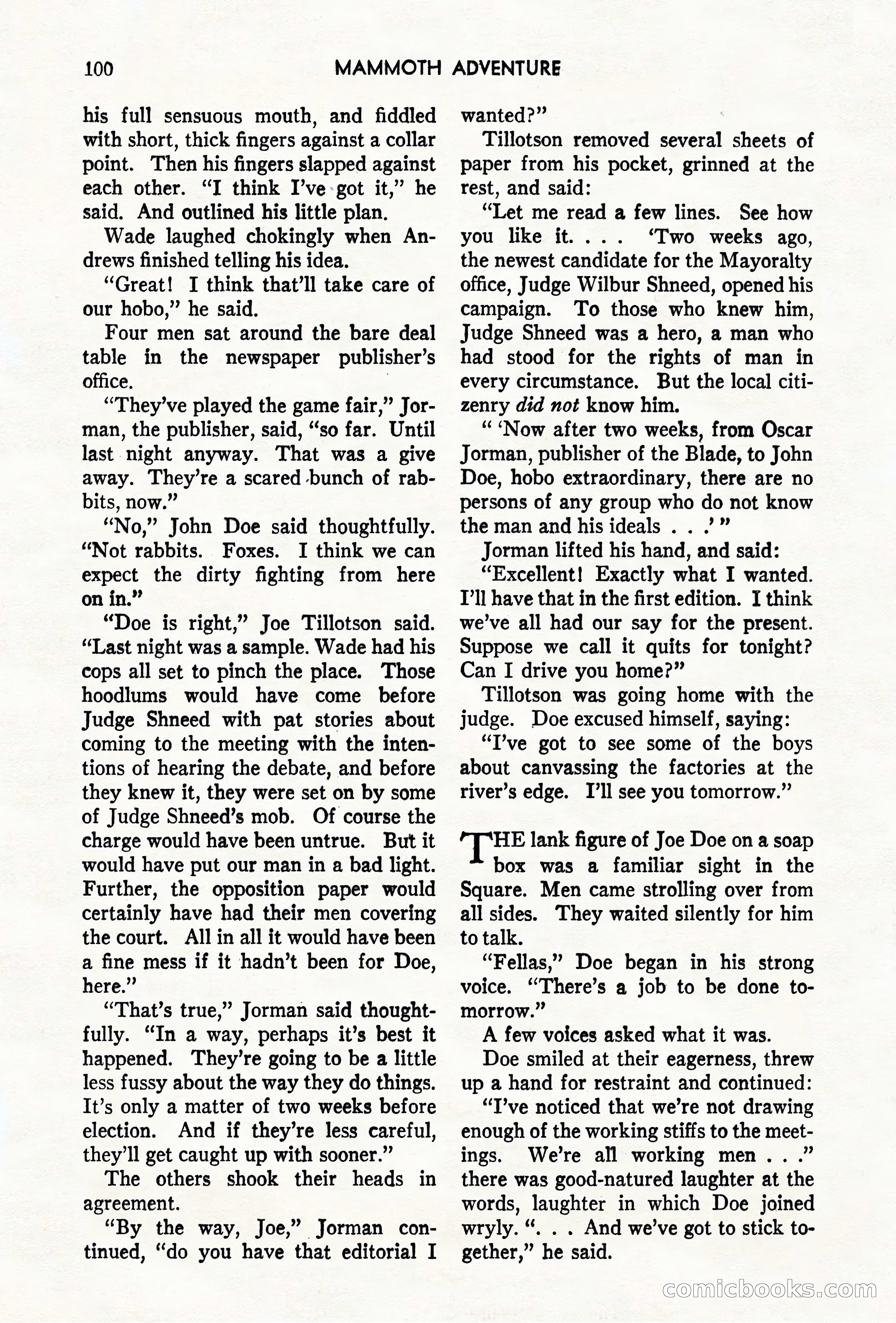 Mammoth Adventure, May 1947 — page 100 of 180