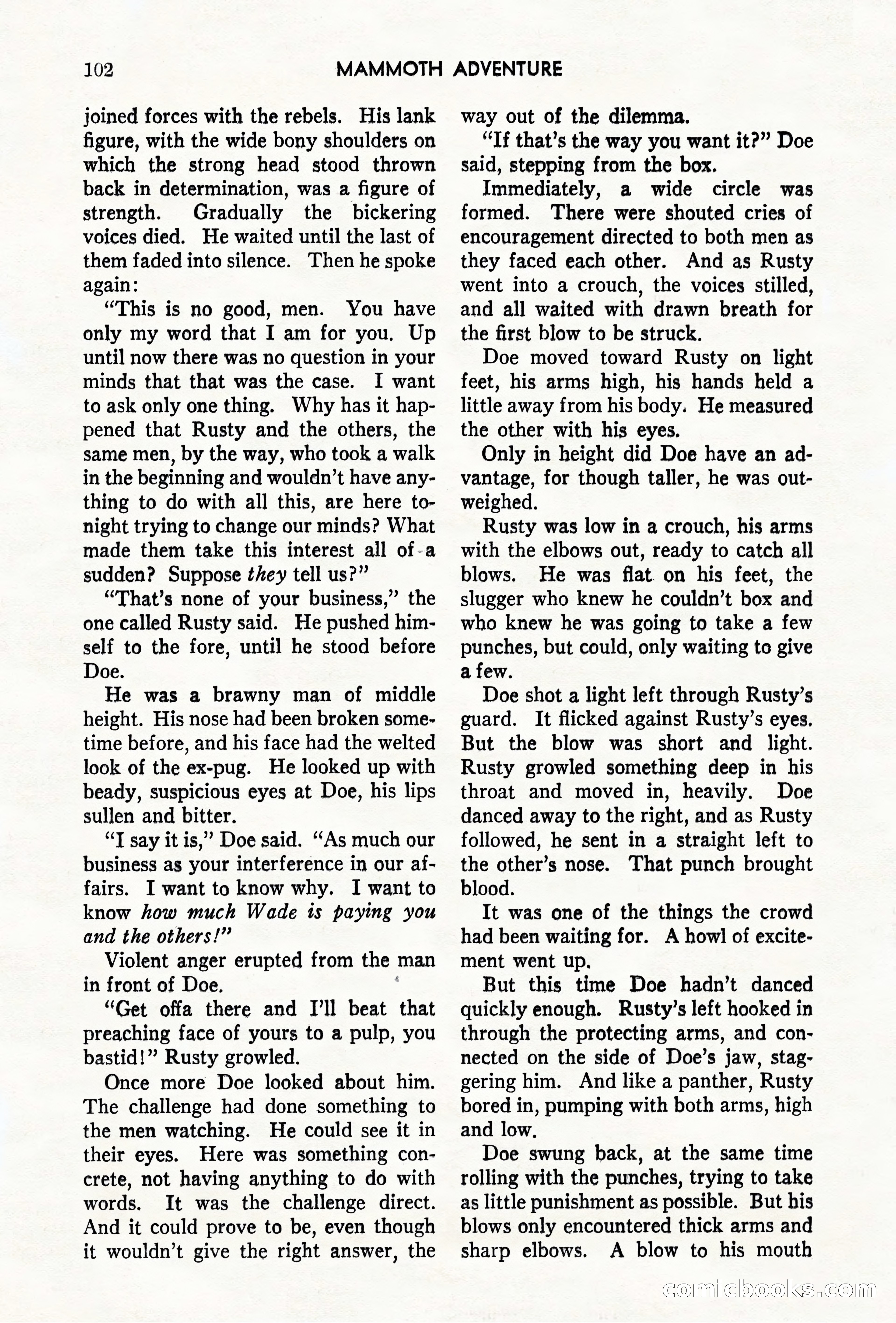Mammoth Adventure, May 1947 — page 102 of 180