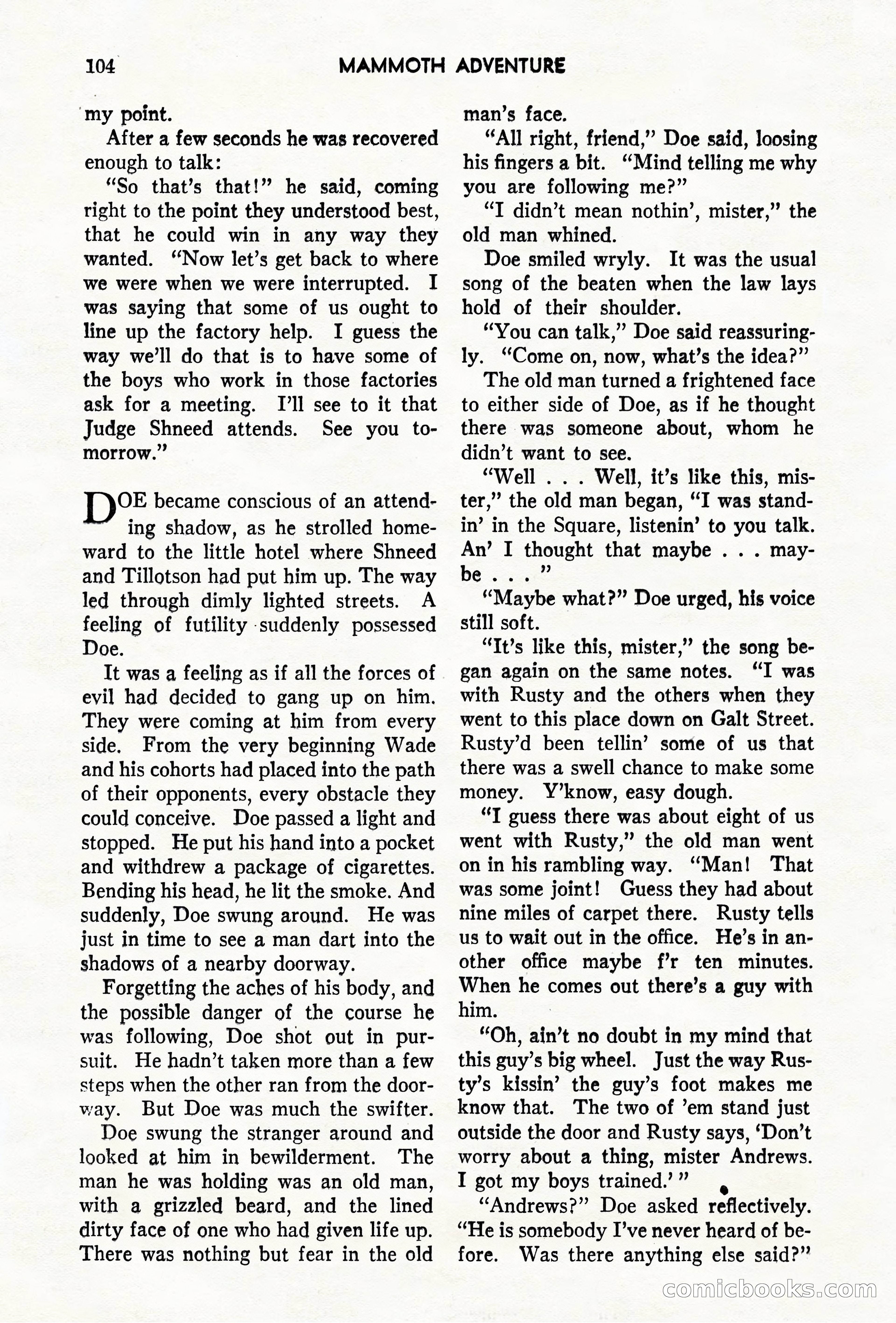 Mammoth Adventure, May 1947 — page 104 of 180