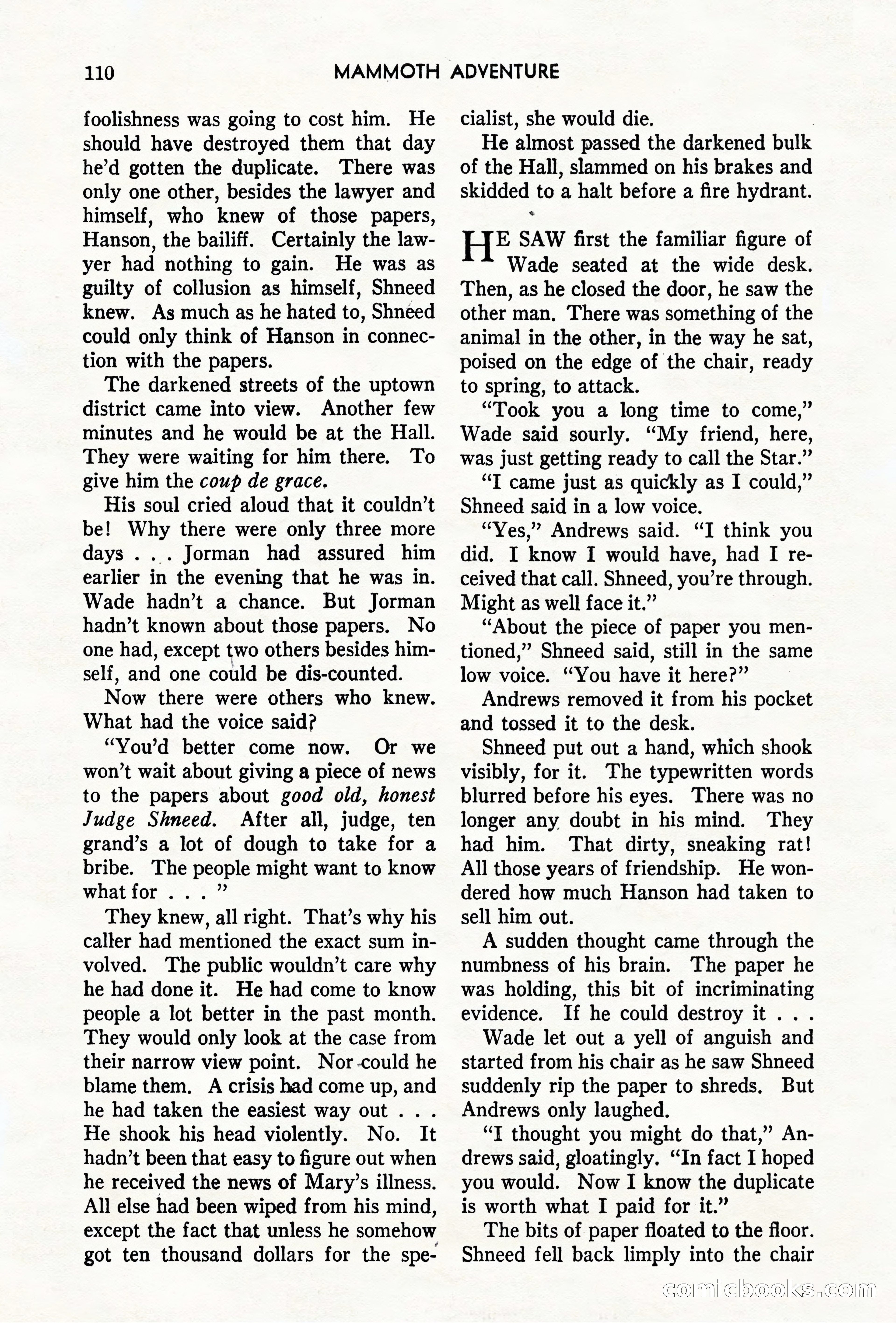 Mammoth Adventure, May 1947 — page 110 of 180