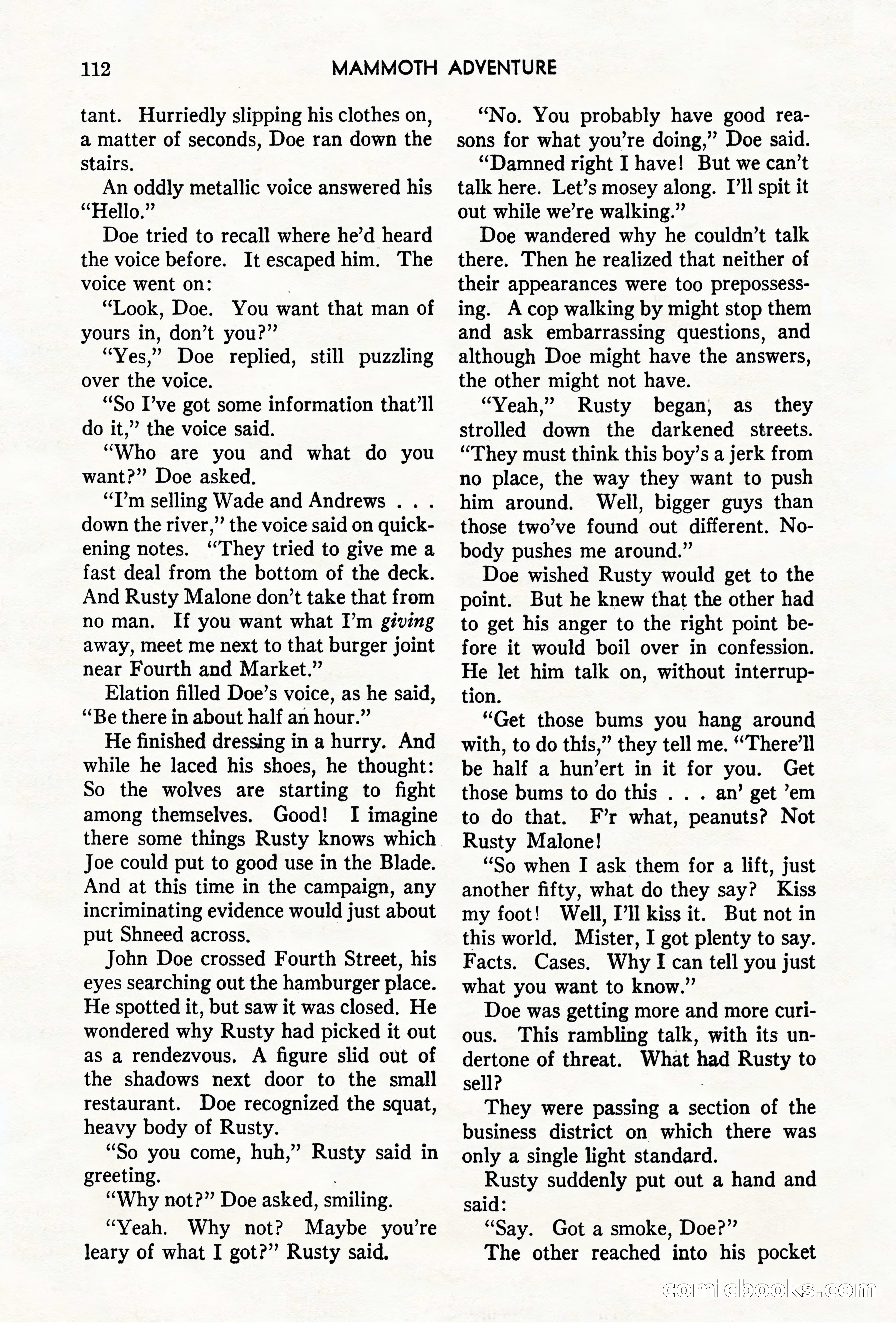 Mammoth Adventure, May 1947 — page 112 of 180
