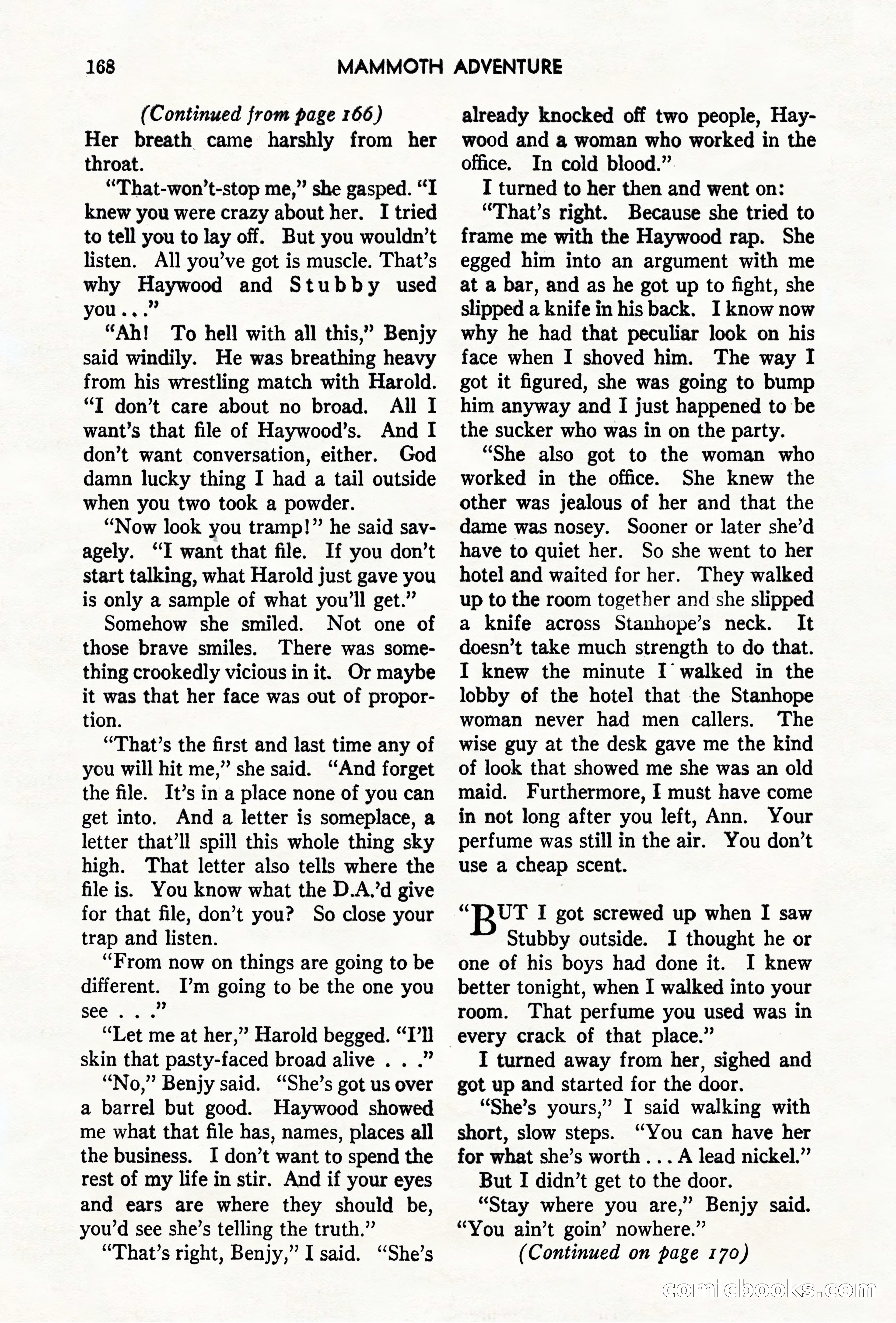 Mammoth Adventure, May 1947 — page 168 of 180