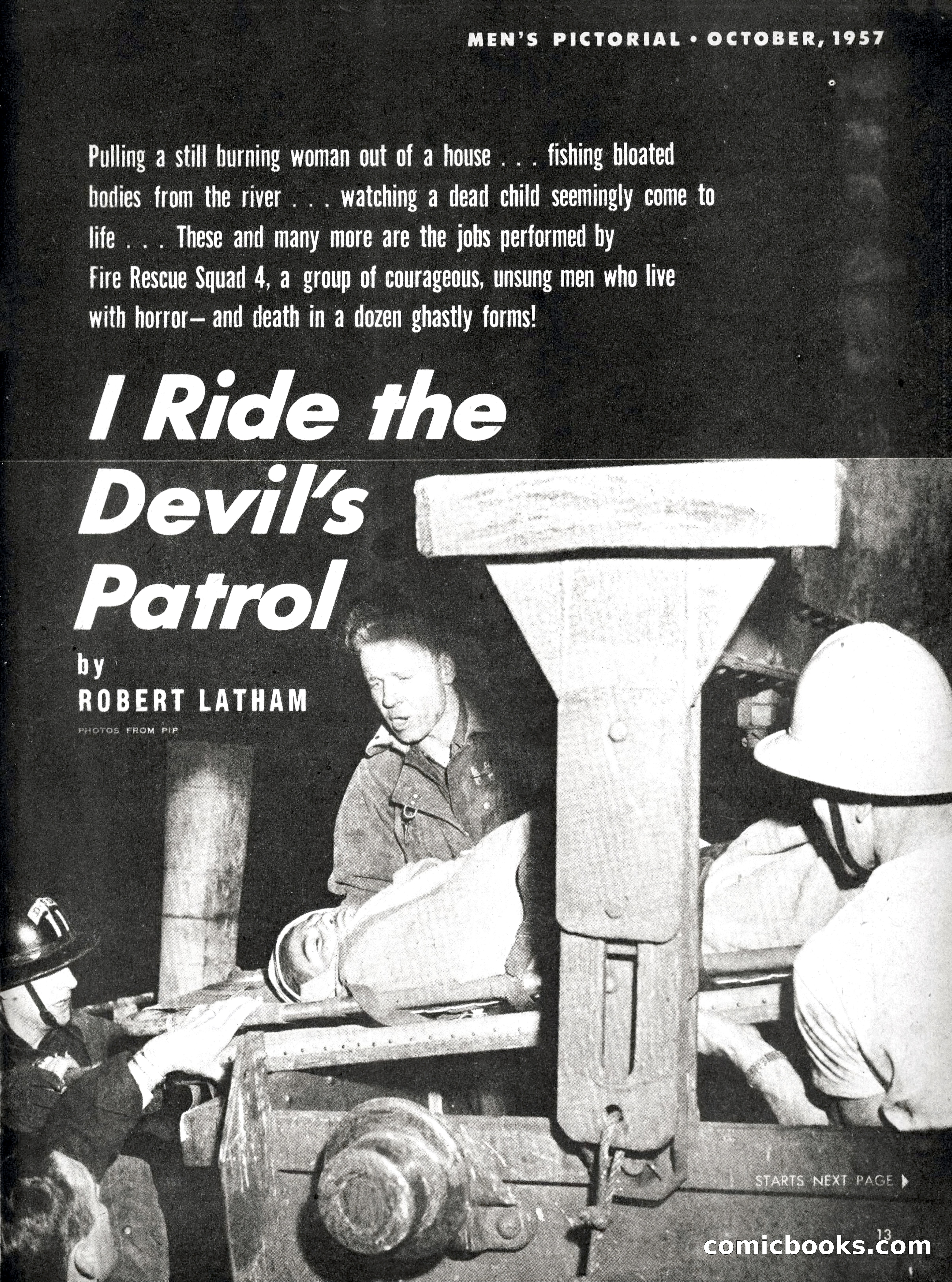 Men's Pictorial, October 1957 — page 13 of 84