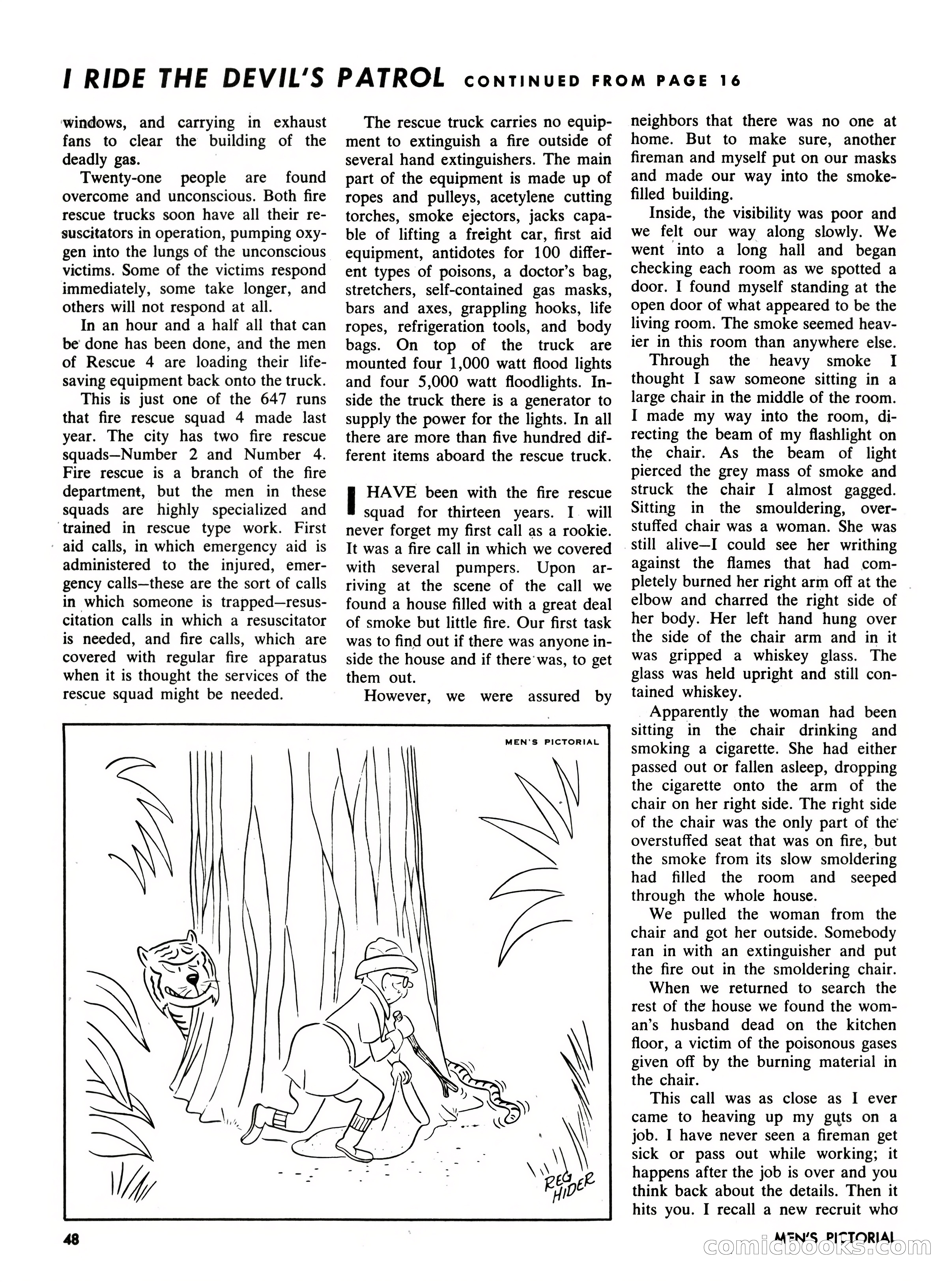 Men's Pictorial, October 1957 — page 48 of 84