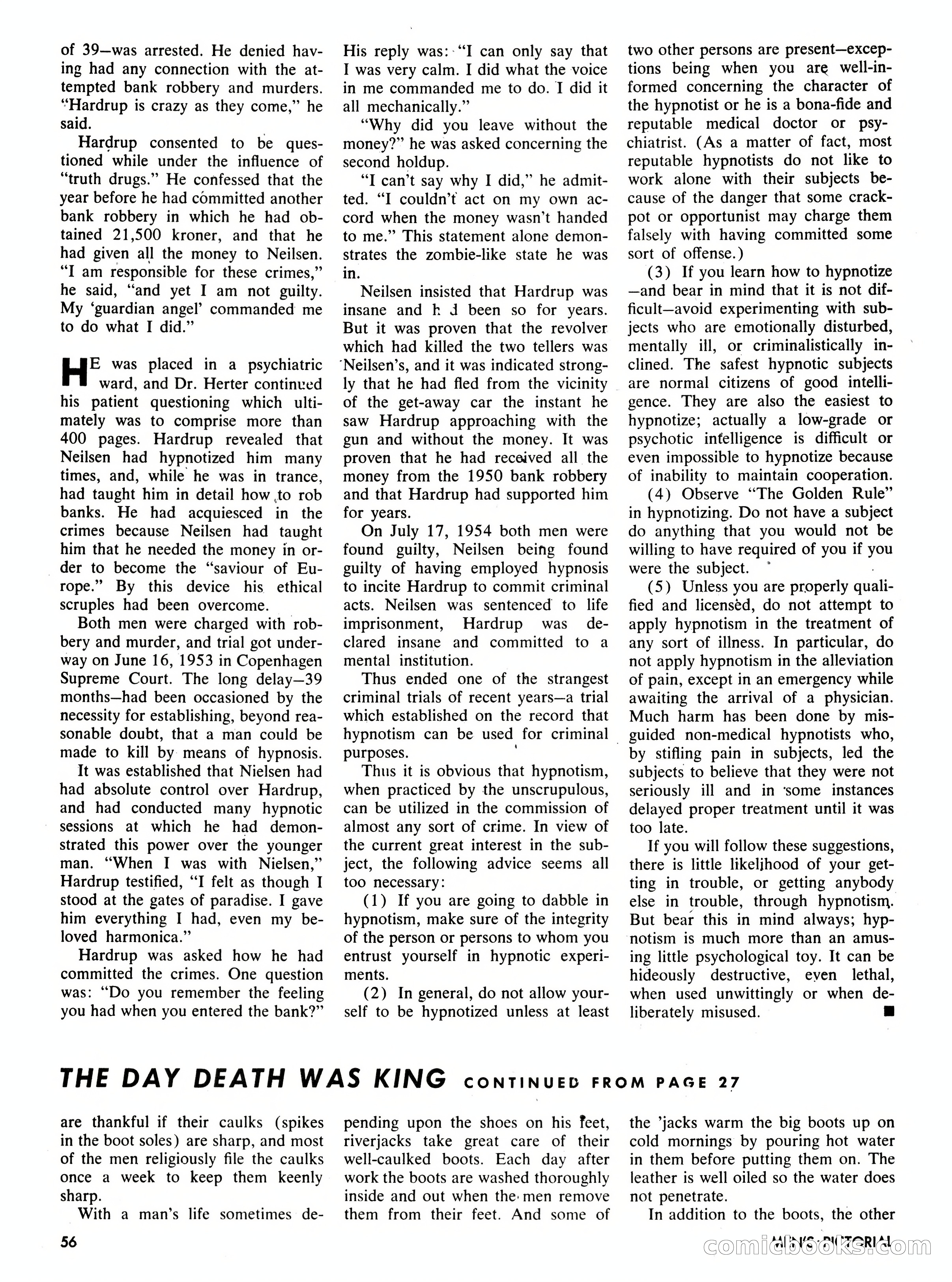 Men's Pictorial, October 1957 — page 56 of 84