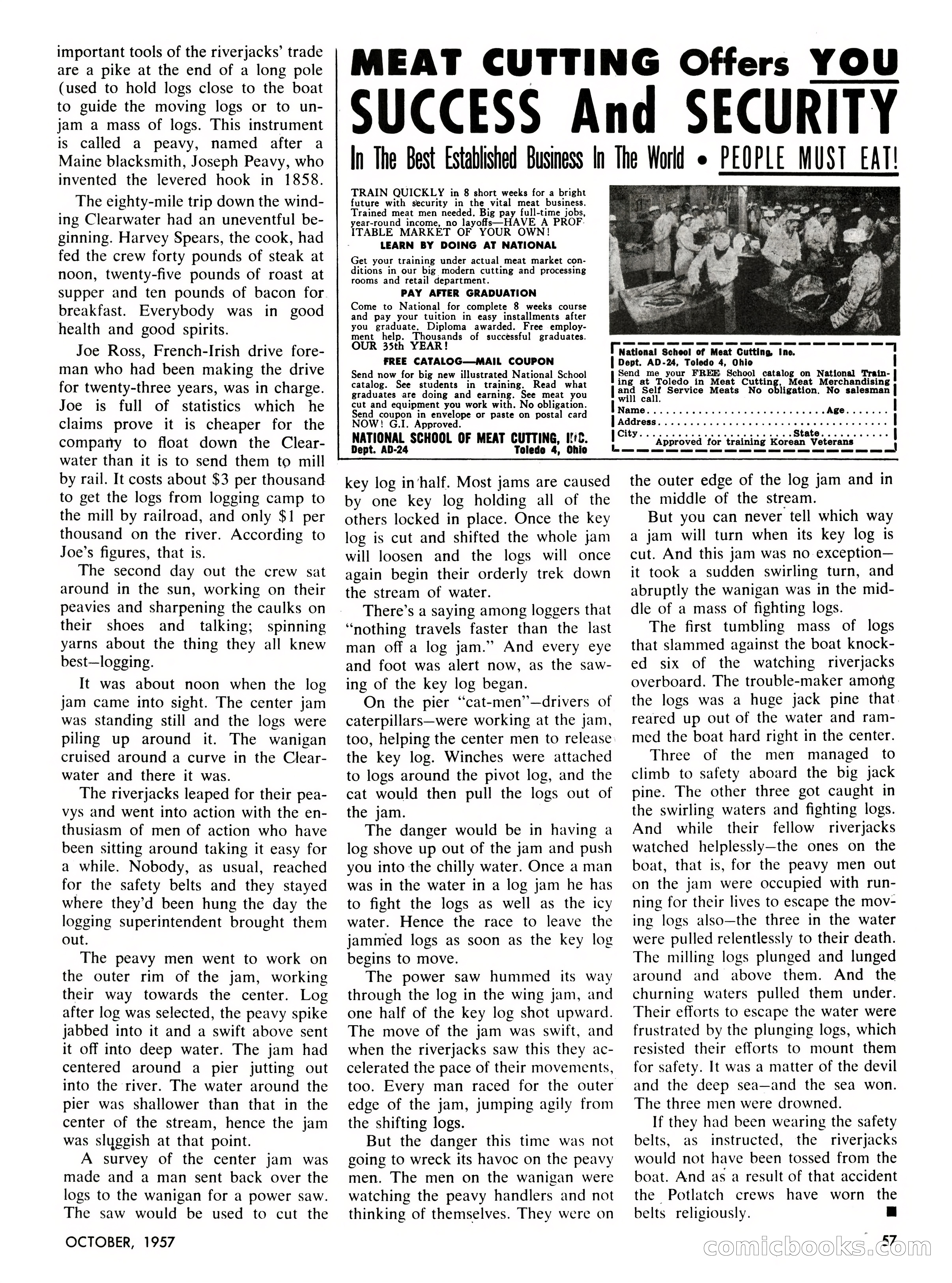 Men's Pictorial, October 1957 — page 57 of 84