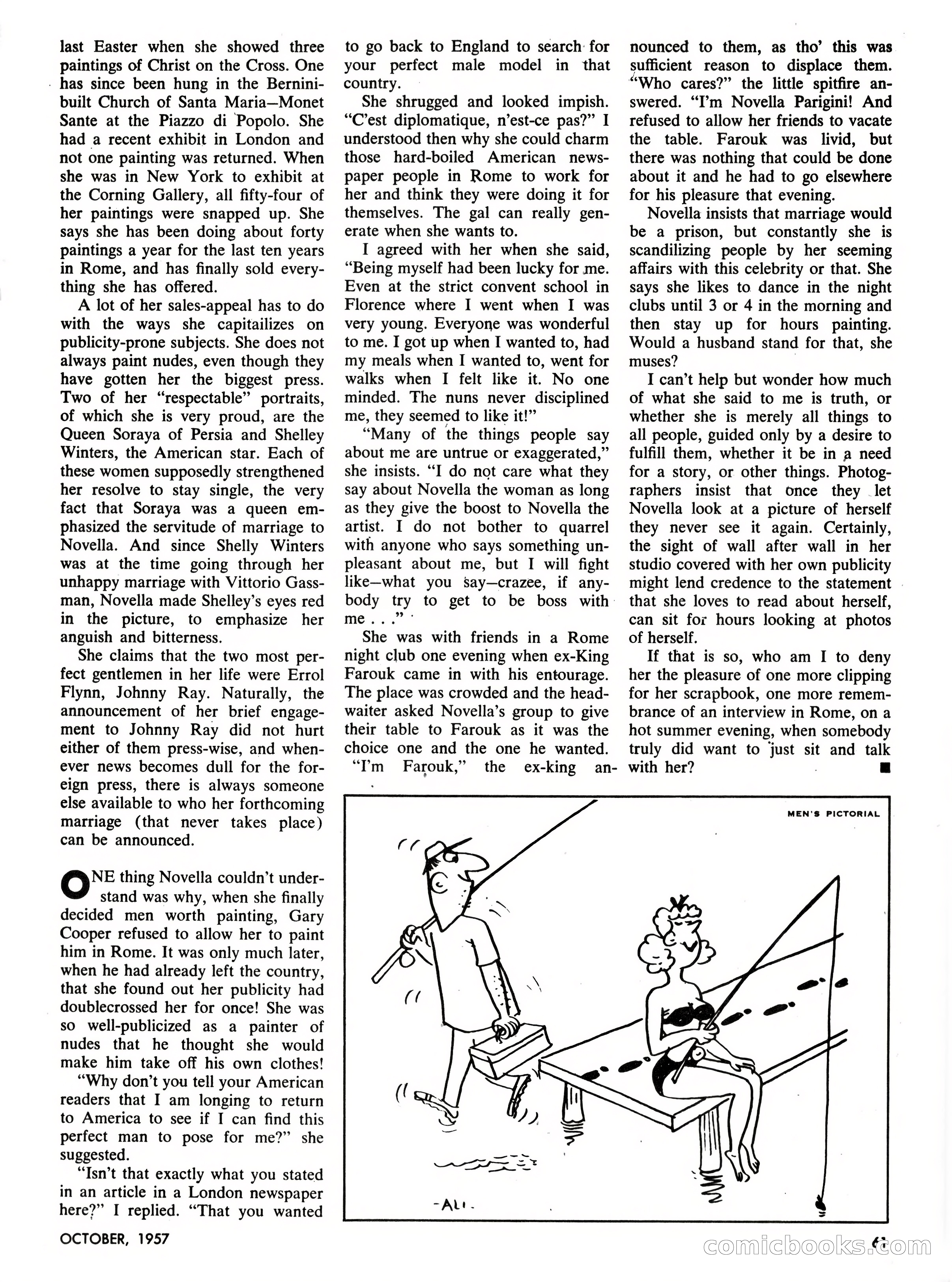 Men's Pictorial, October 1957 — page 61 of 84