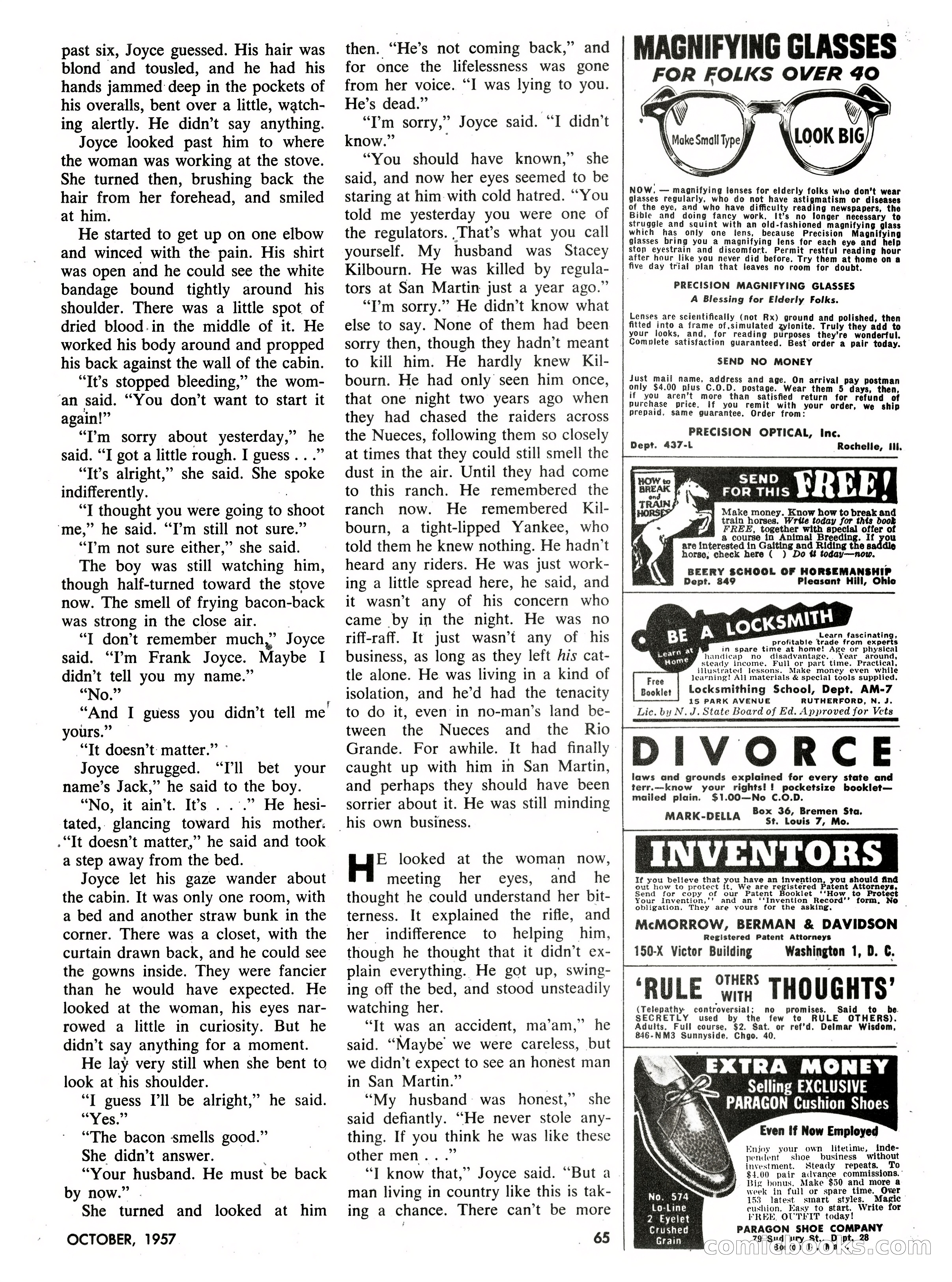 Men's Pictorial, October 1957 — page 65 of 84