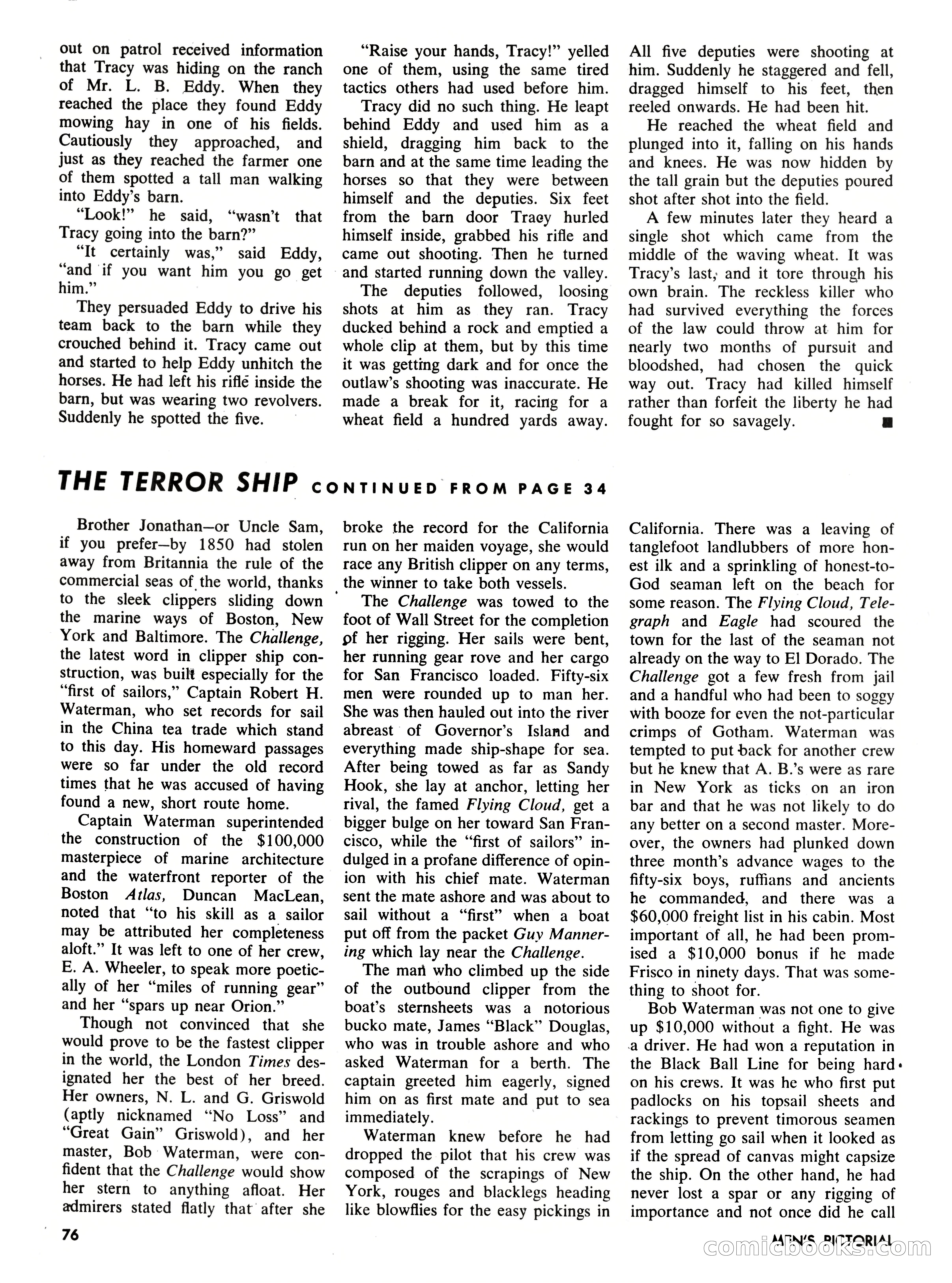 Men's Pictorial, October 1957 — page 76 of 84