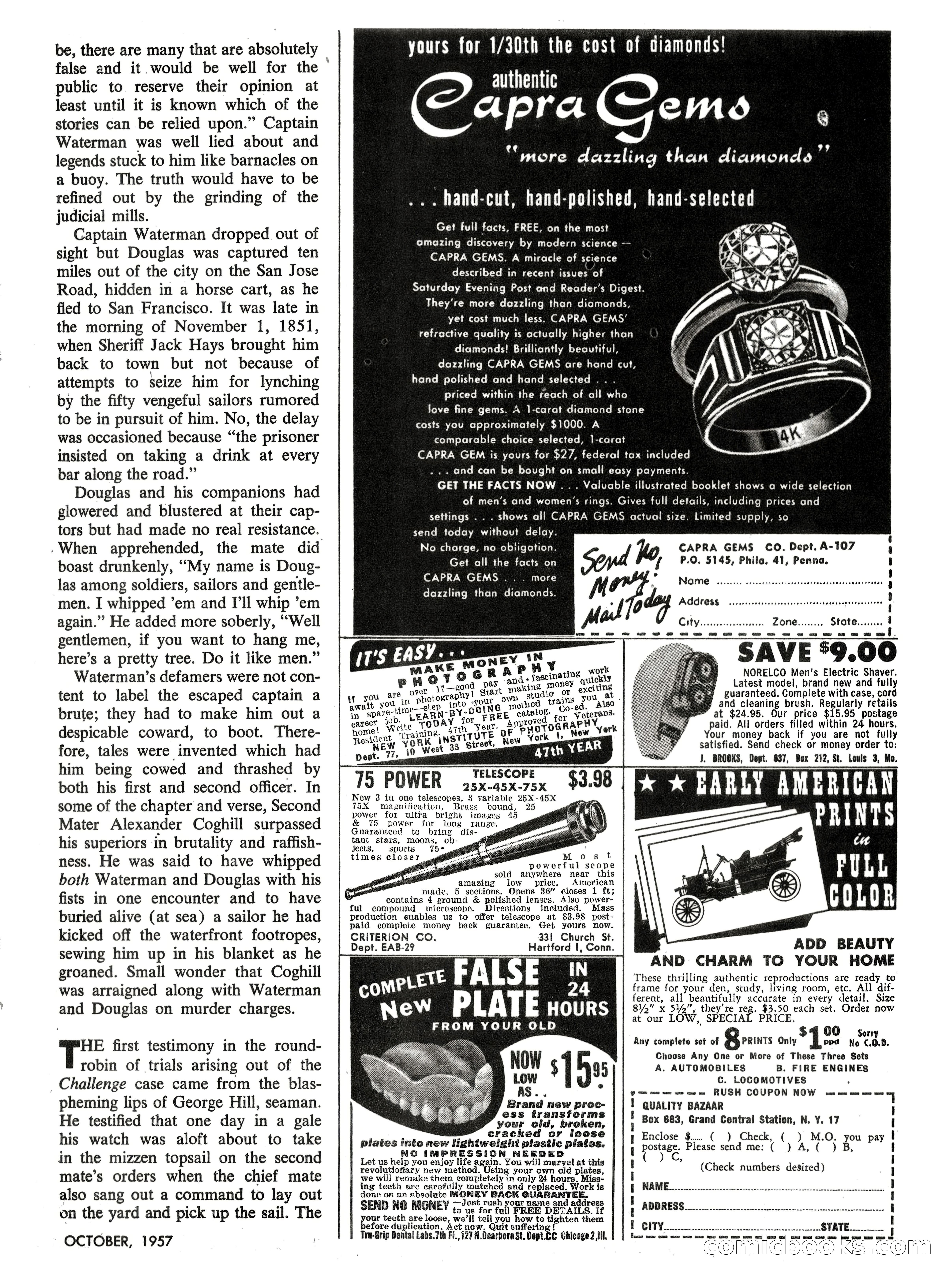 Men's Pictorial, October 1957 — page 79 of 84