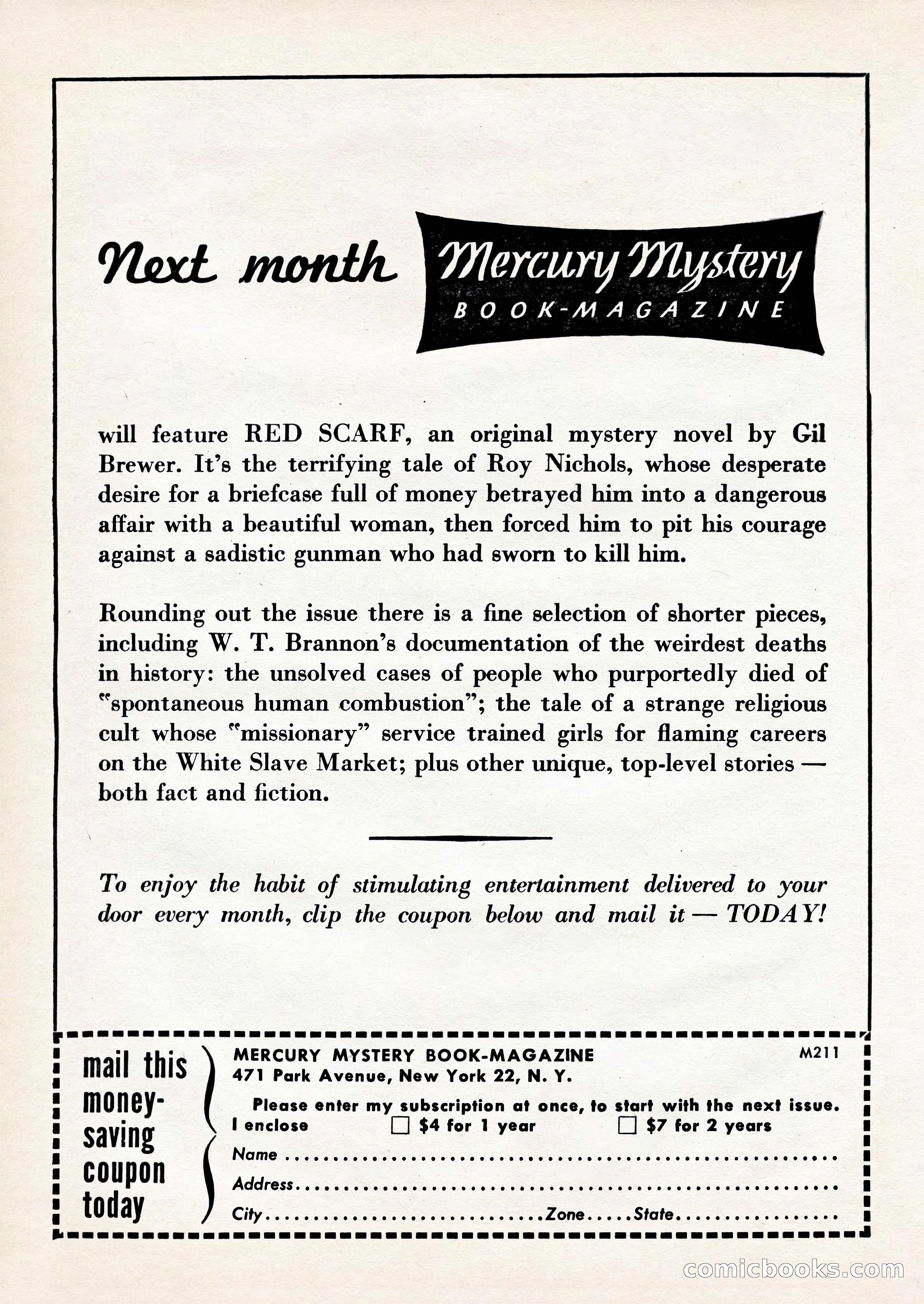 Mercury Mystery Book-Magazine, Vol. 1, No. 2 — page 4 of 132