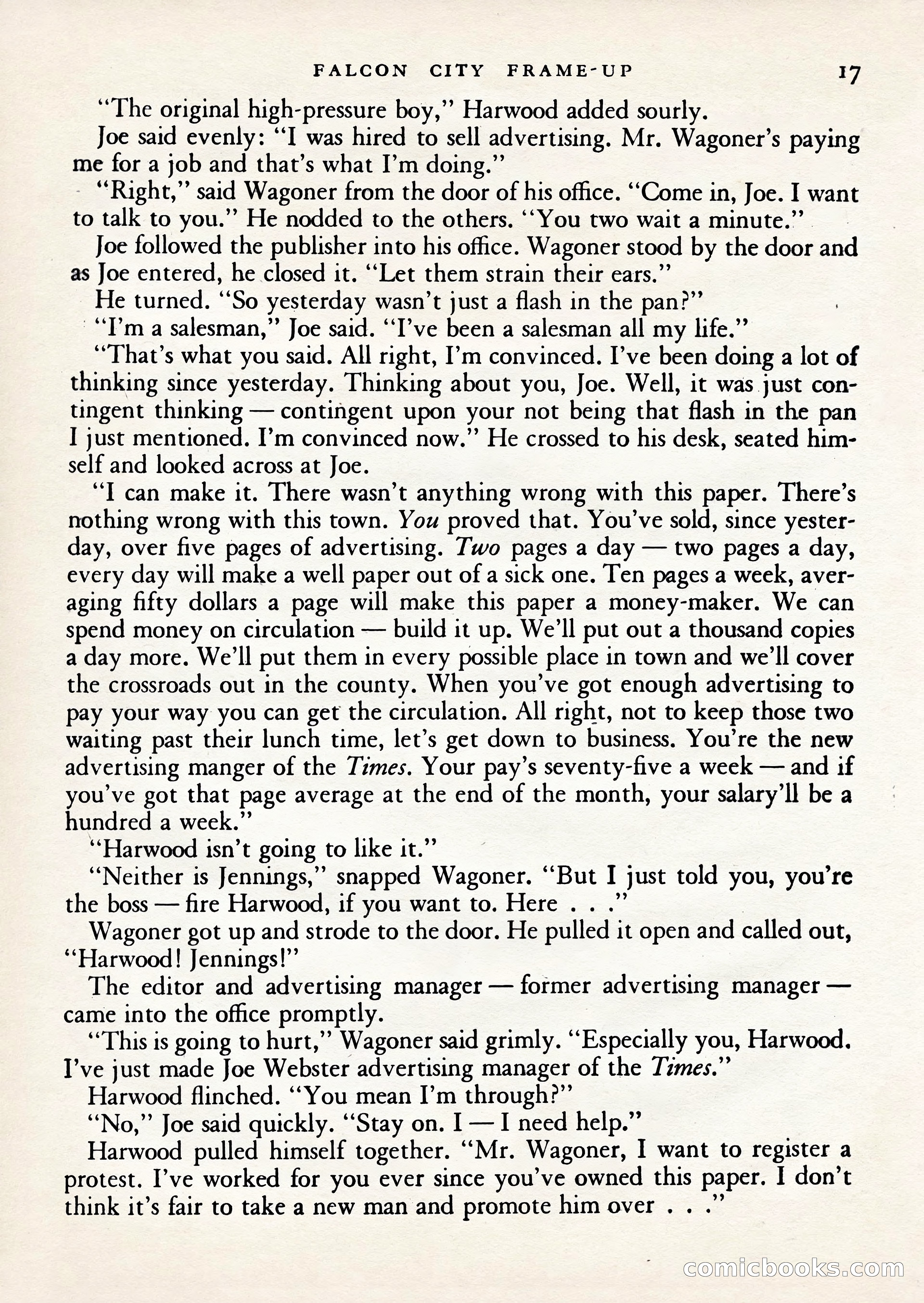 Mercury Mystery Book-Magazine, Vol. 1, No. 2 — page 19 of 132
