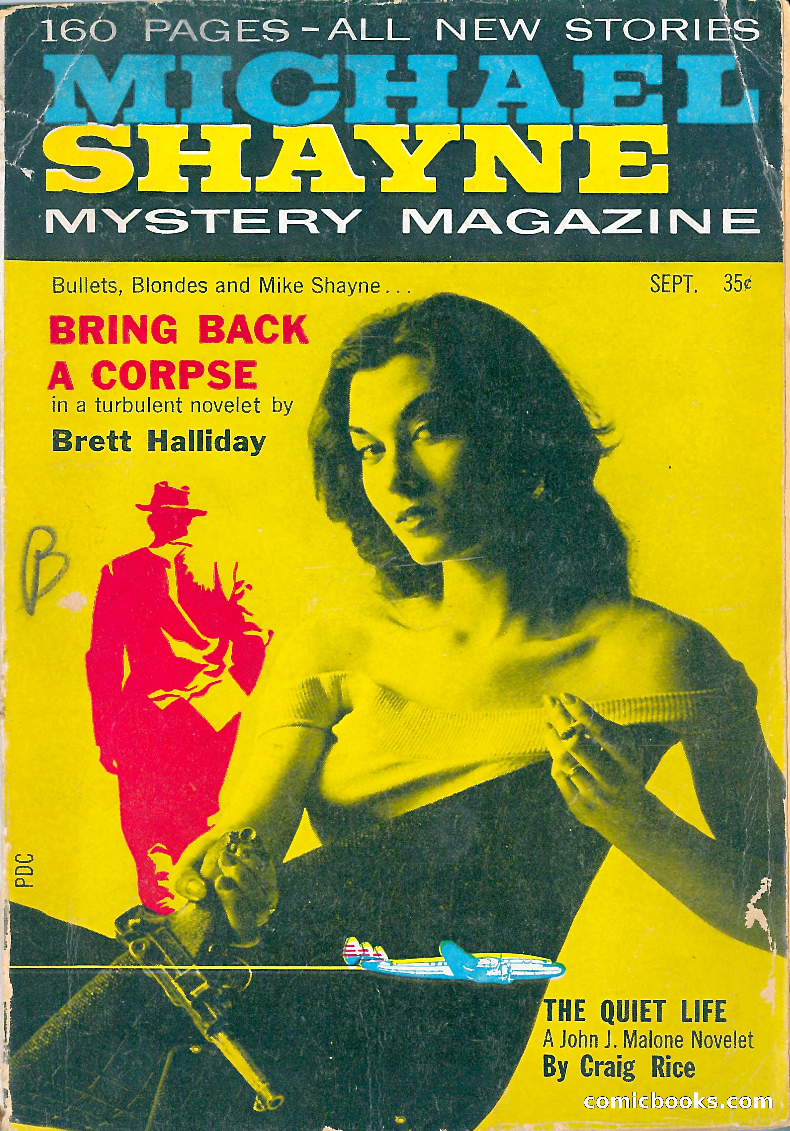 Michael Shayne Mystery Magazine, September 1956 — page 1 of 164