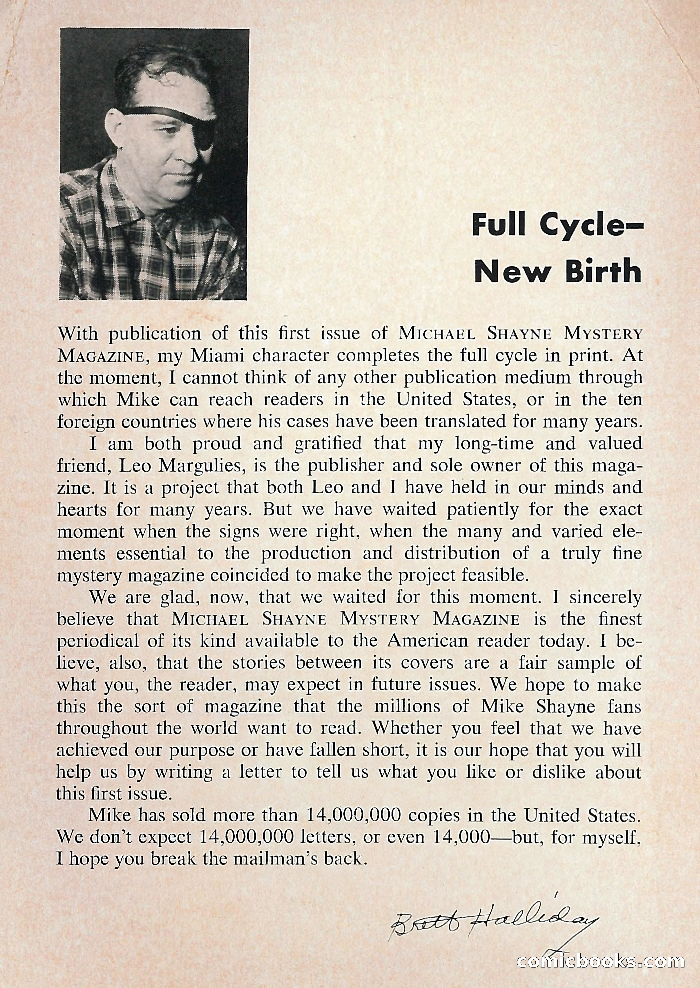 Michael Shayne Mystery Magazine, September 1956 — page 2 of 164
