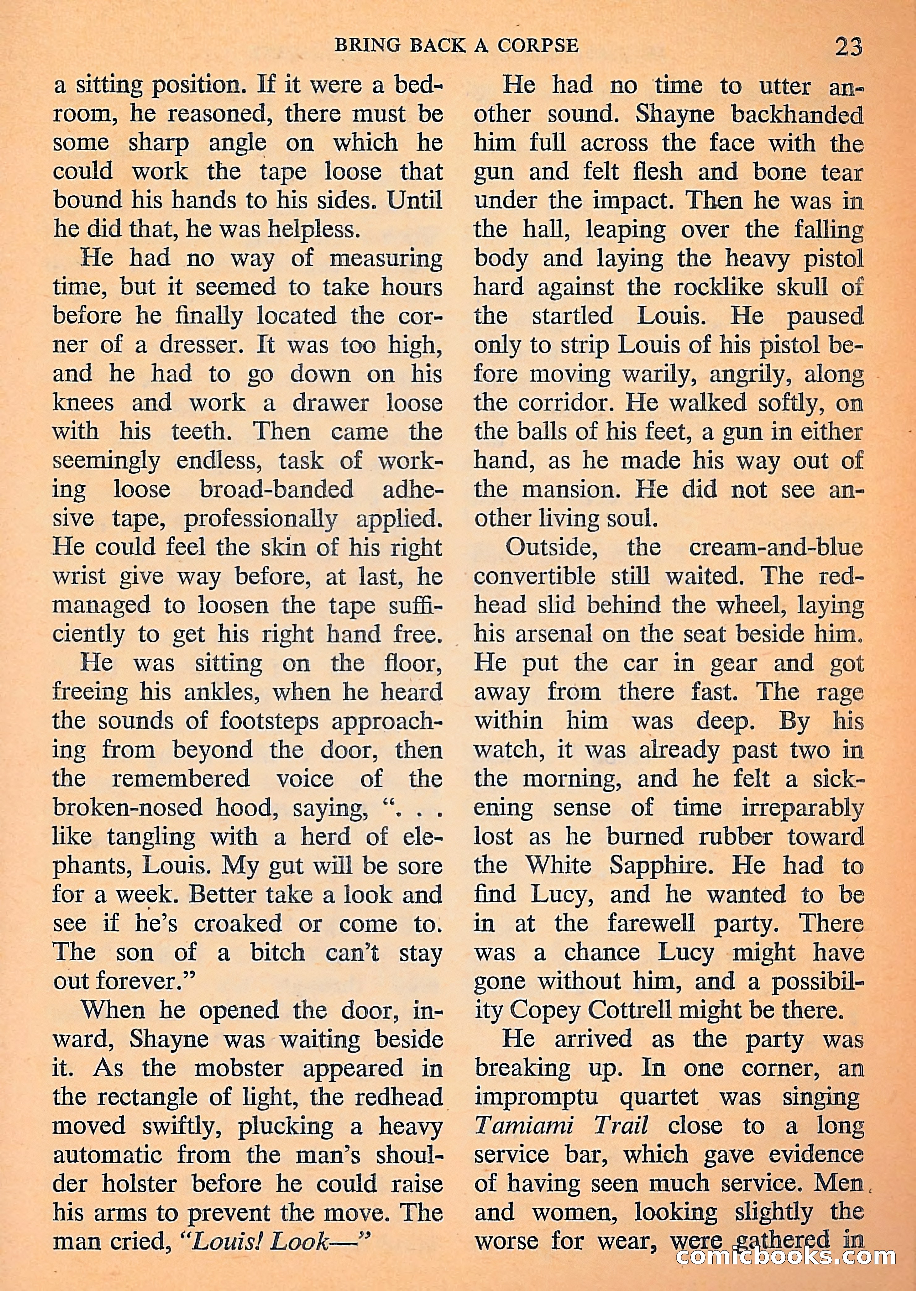 Michael Shayne Mystery Magazine, September 1956 — page 25 of 164