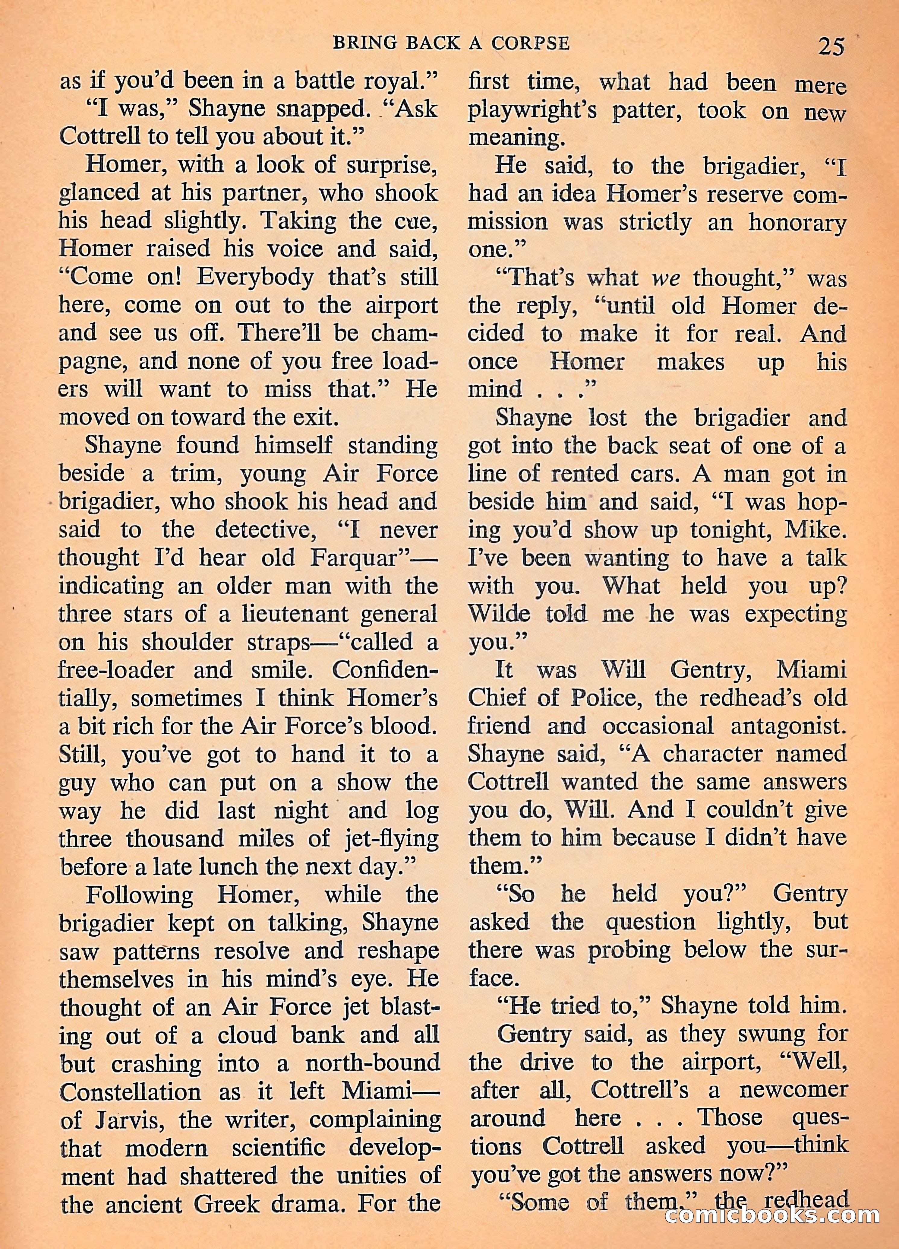 Michael Shayne Mystery Magazine, September 1956 — page 27 of 164