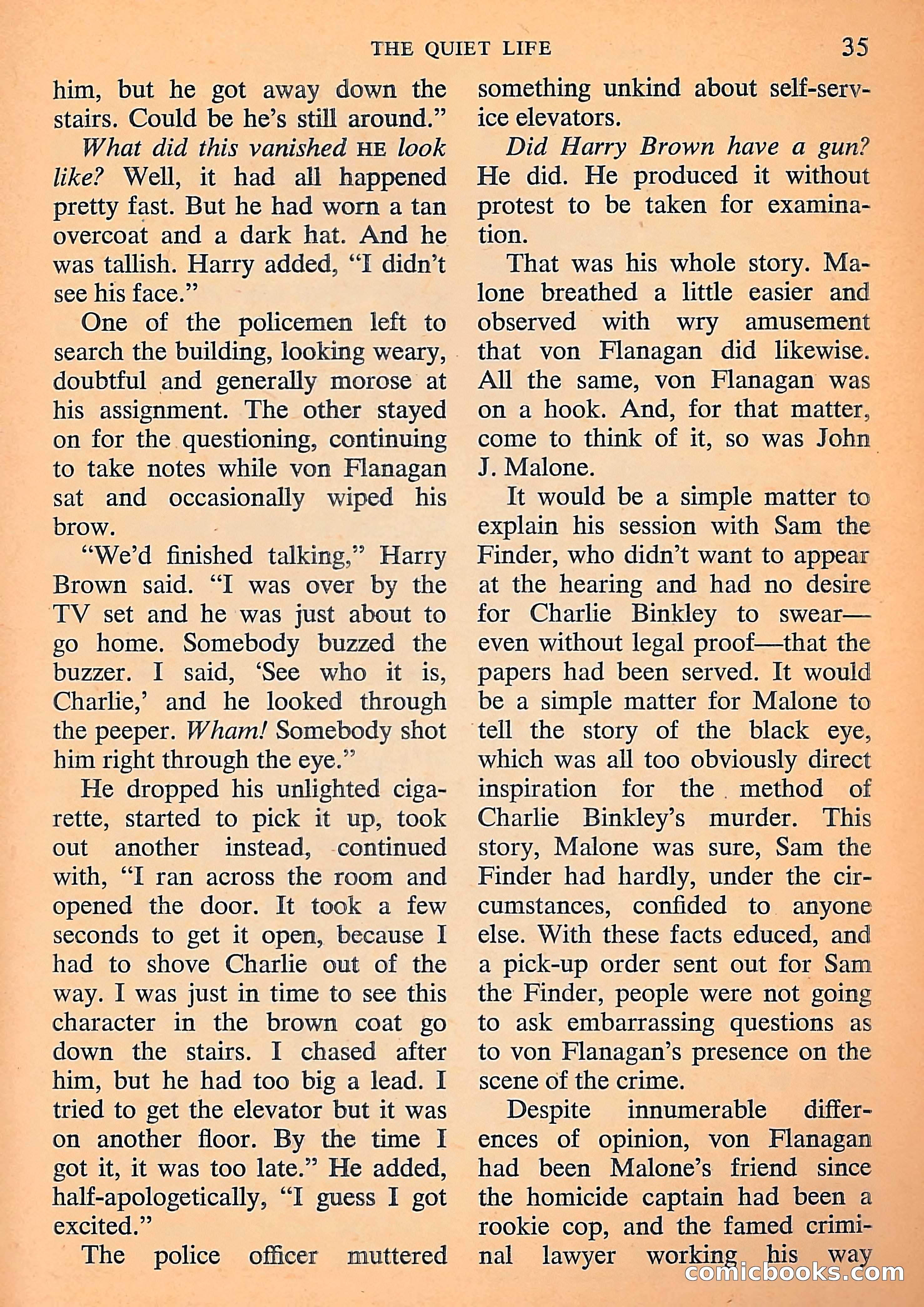 Michael Shayne Mystery Magazine, September 1956 — page 37 of 164