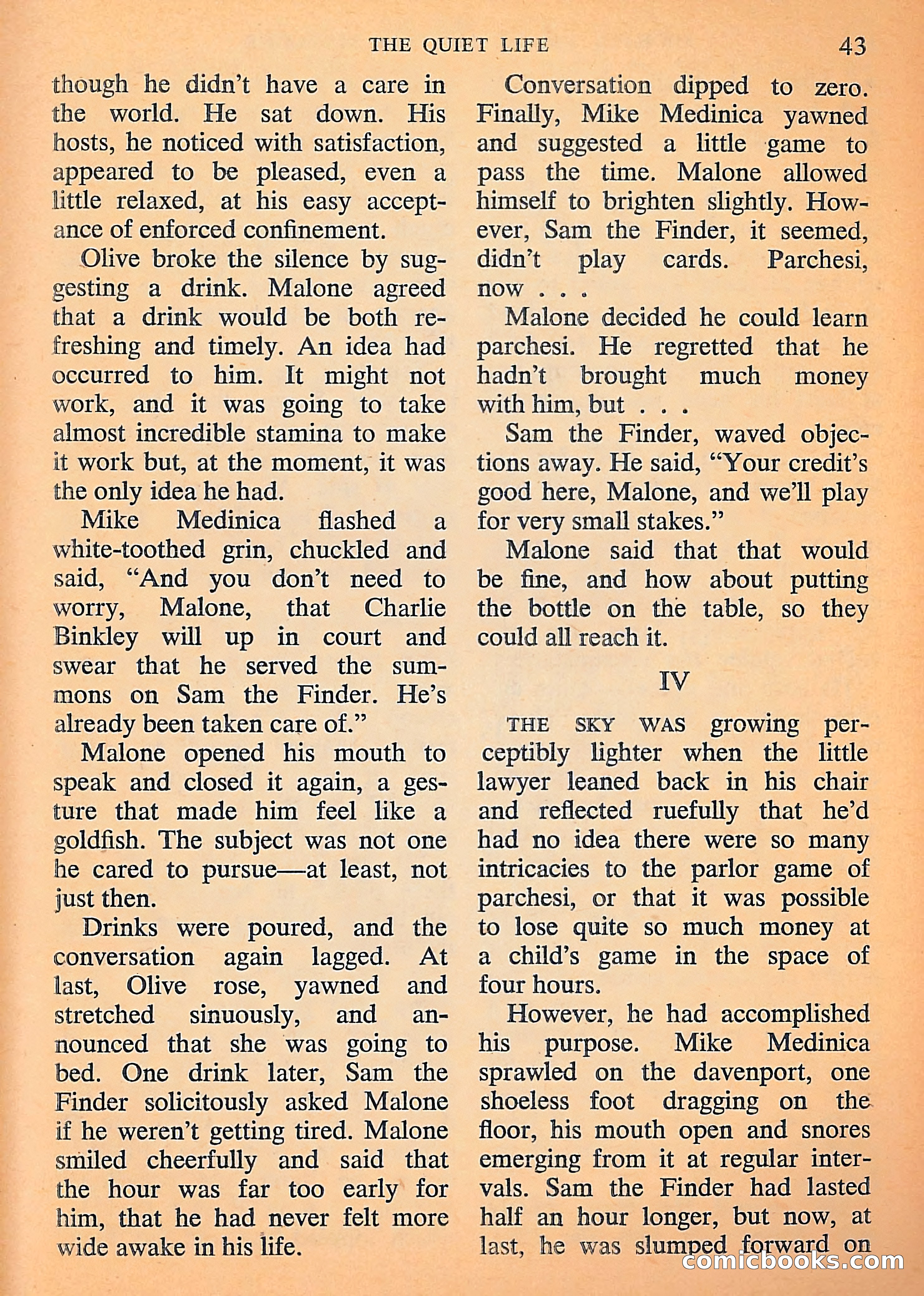 Michael Shayne Mystery Magazine, September 1956 — page 45 of 164