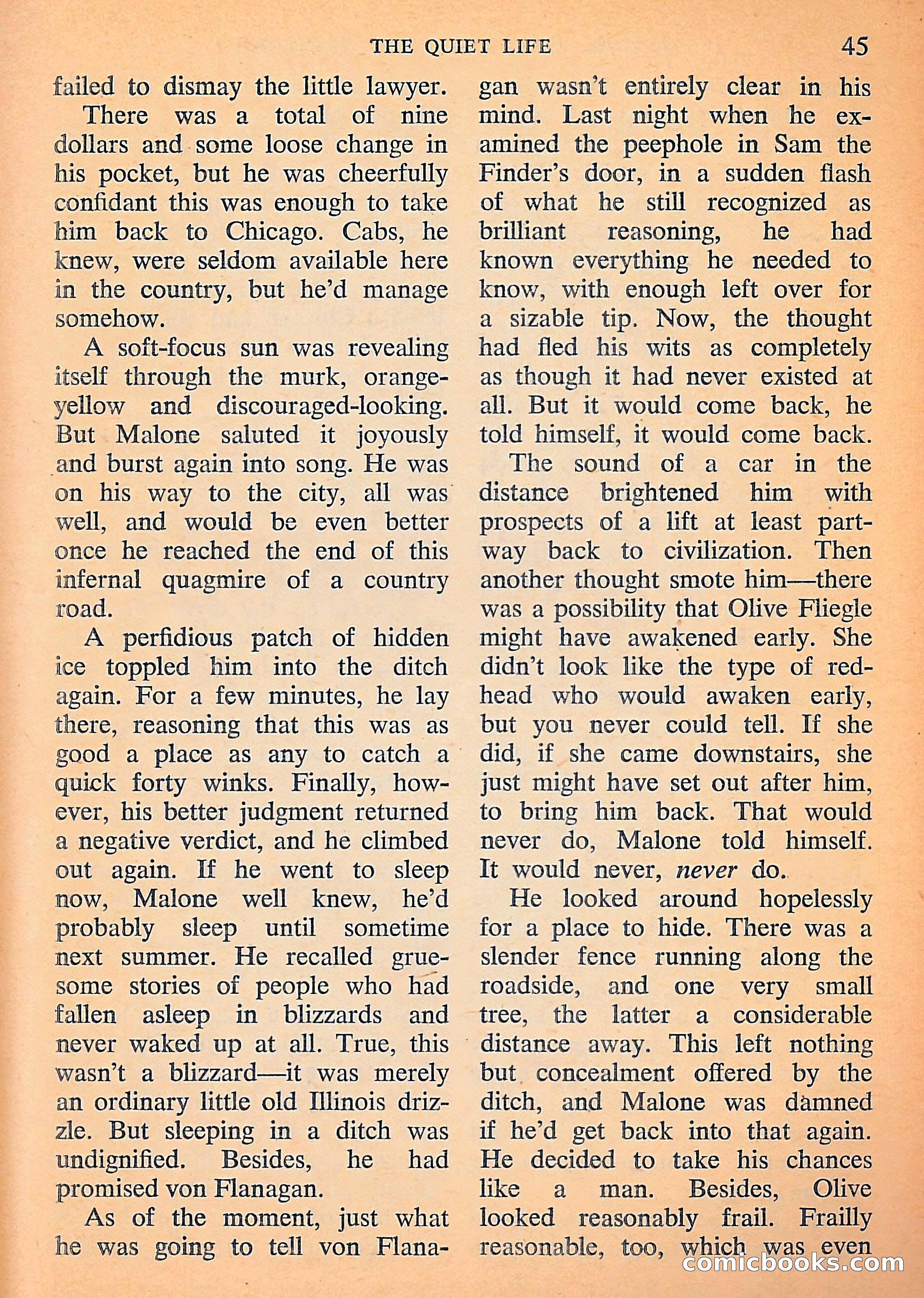 Michael Shayne Mystery Magazine, September 1956 — page 47 of 164