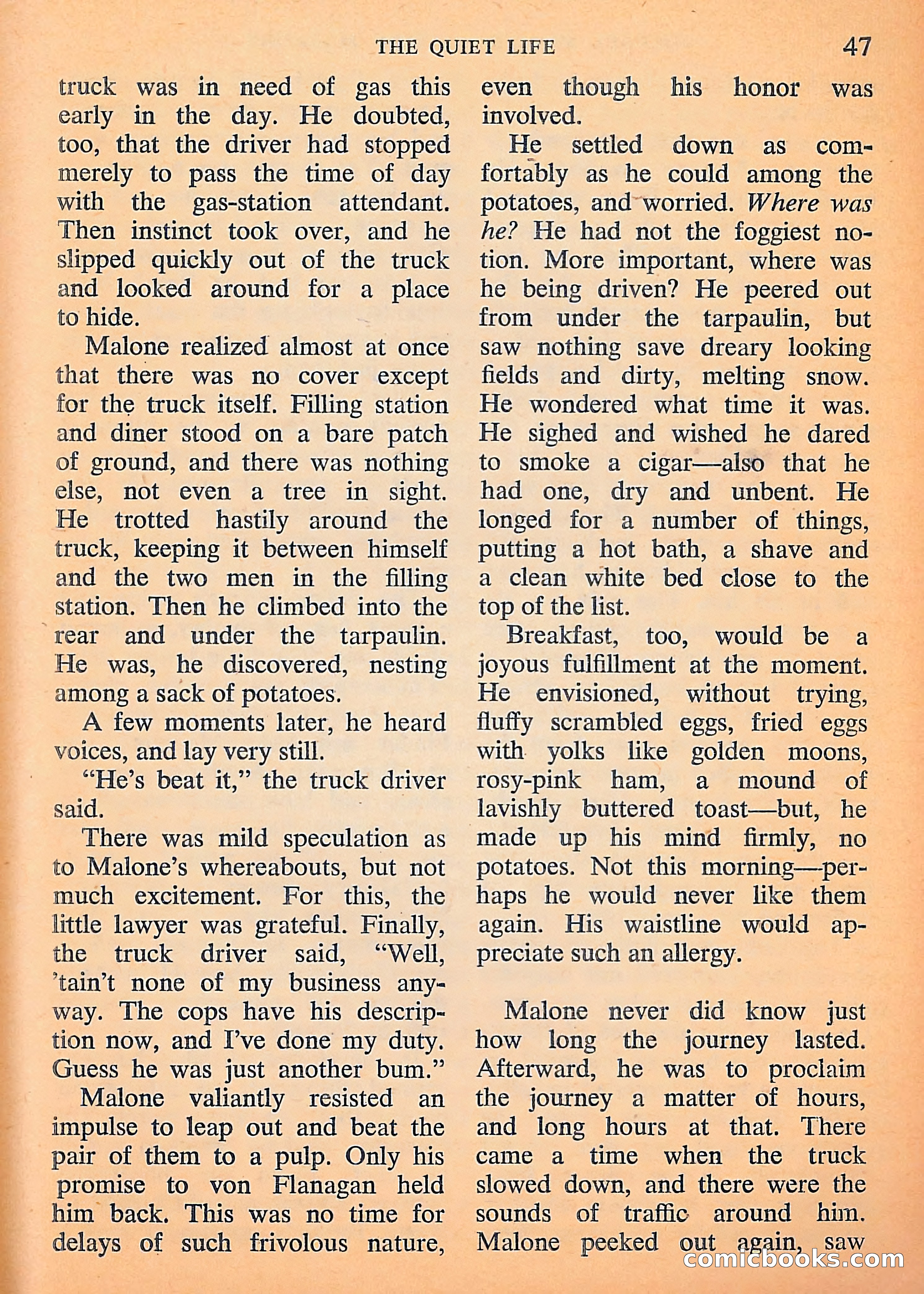 Michael Shayne Mystery Magazine, September 1956 — page 49 of 164