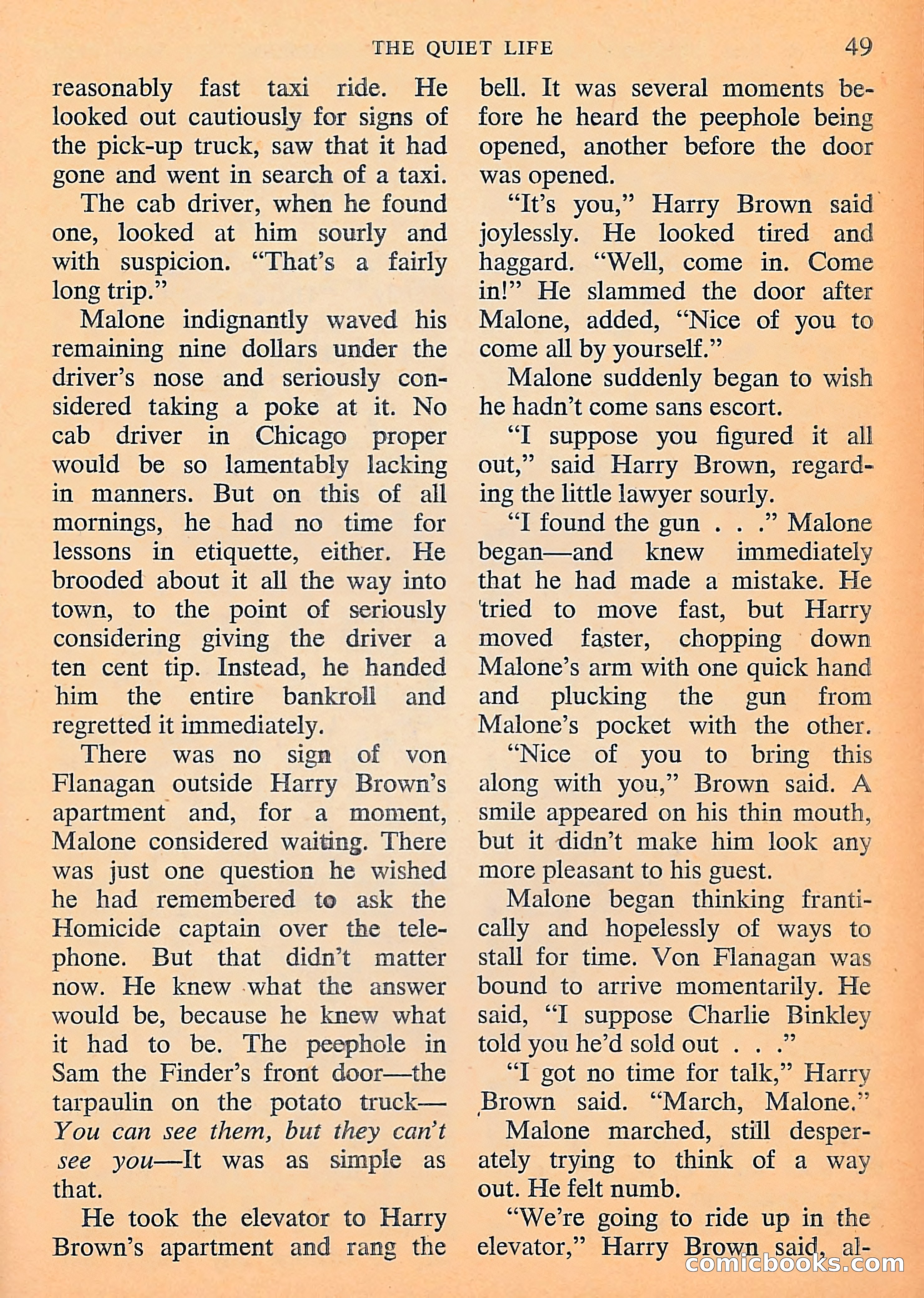 Michael Shayne Mystery Magazine, September 1956 — page 51 of 164