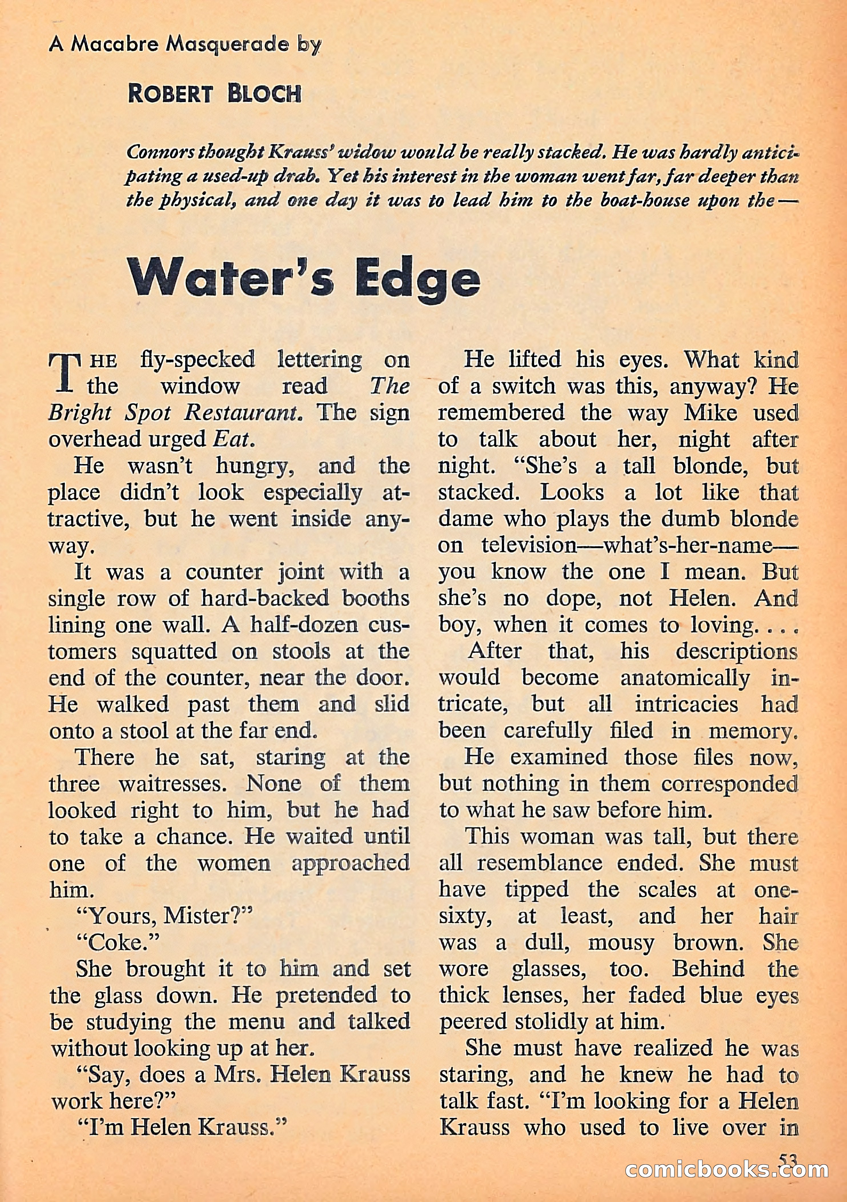Michael Shayne Mystery Magazine, September 1956 — page 55 of 164