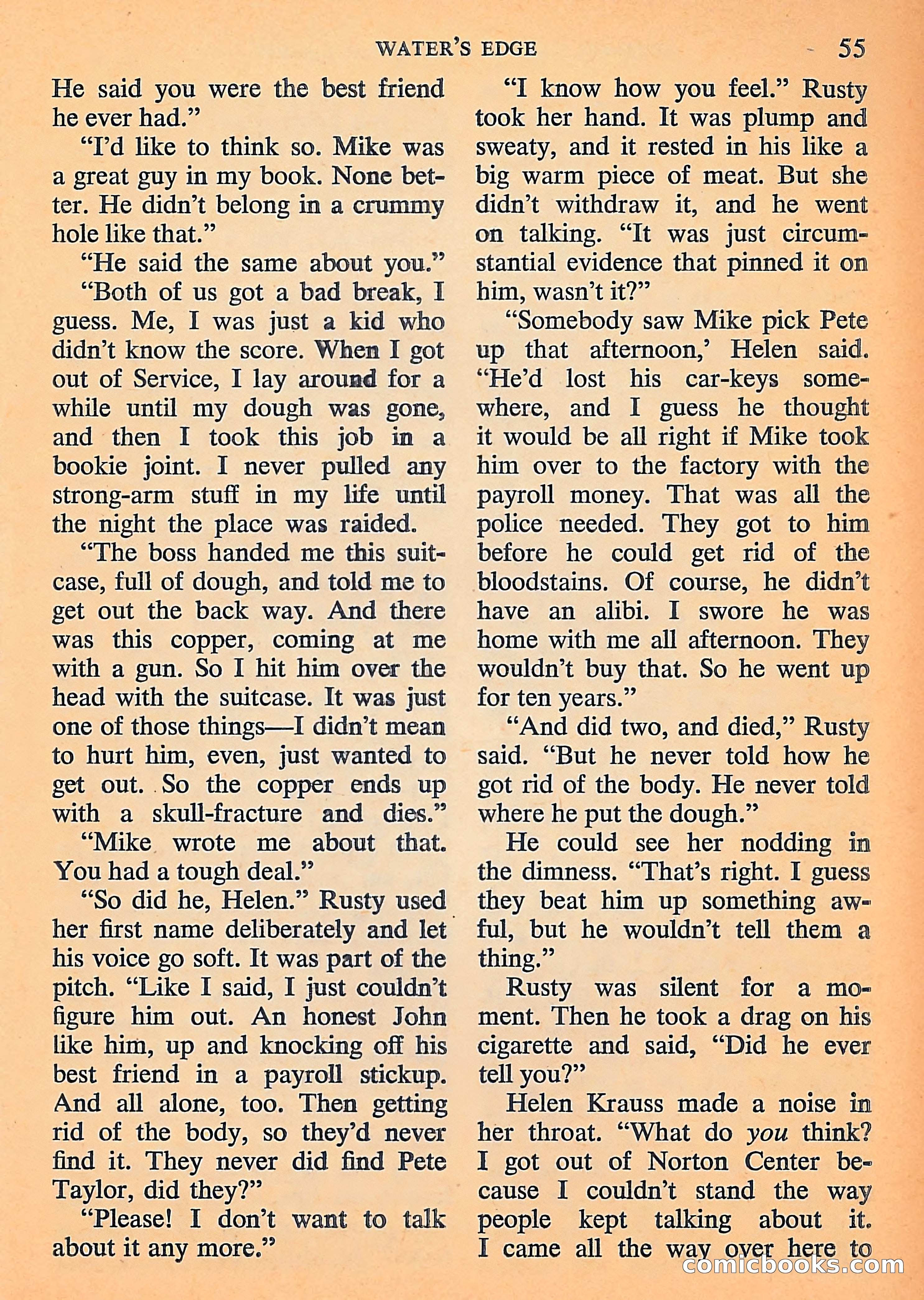 Michael Shayne Mystery Magazine, September 1956 — page 57 of 164