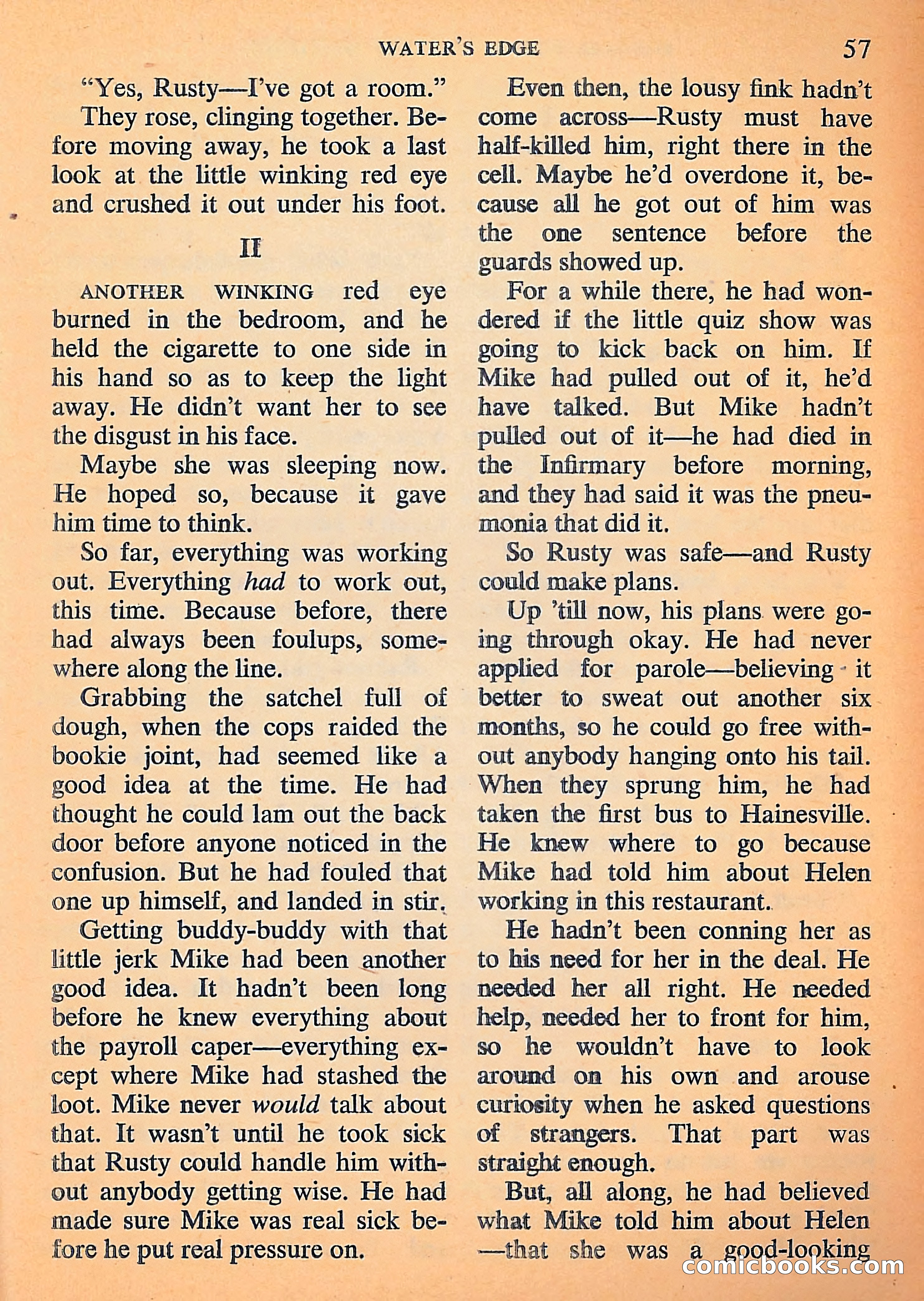Michael Shayne Mystery Magazine, September 1956 — page 59 of 164