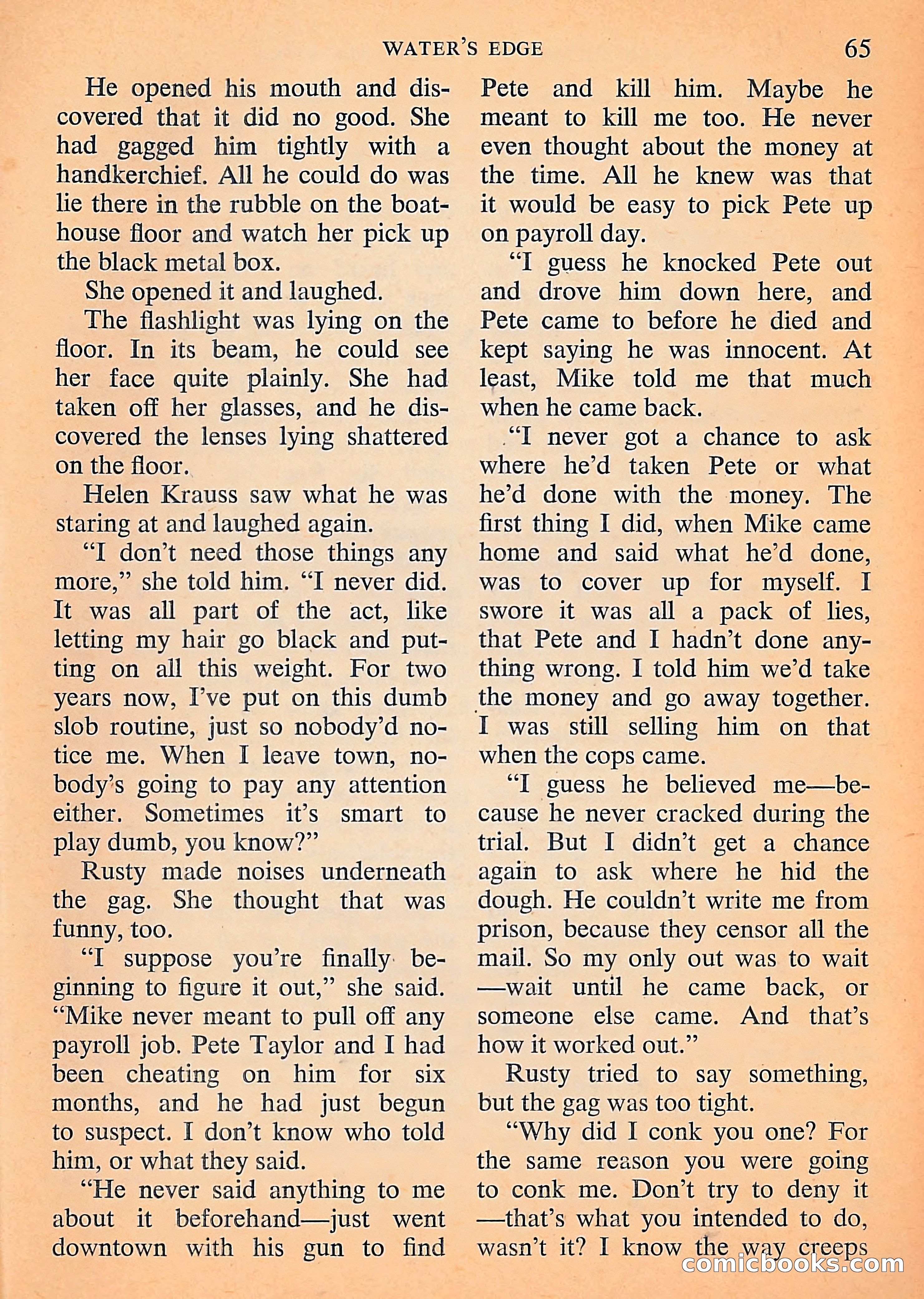Michael Shayne Mystery Magazine, September 1956 — page 67 of 164
