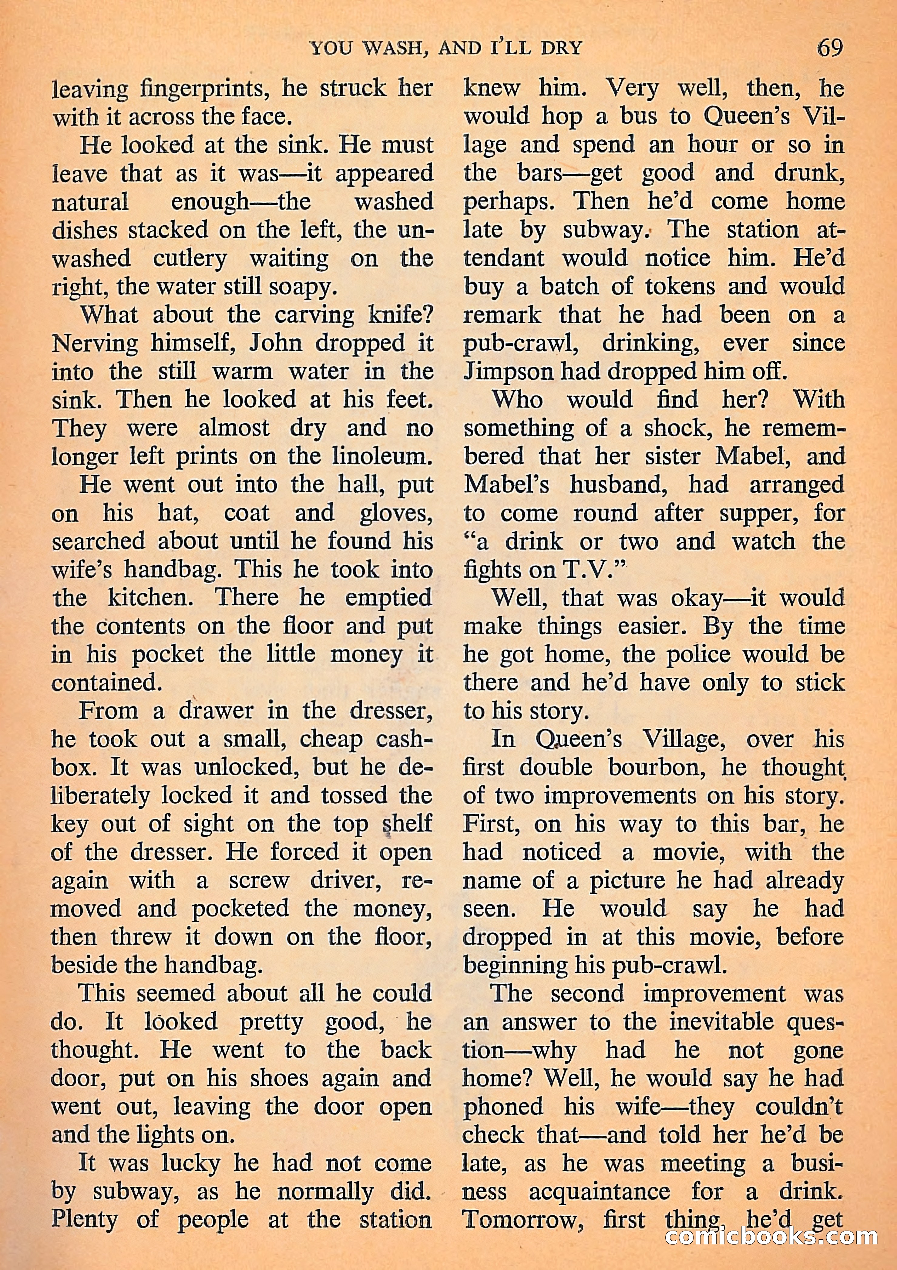 Michael Shayne Mystery Magazine, September 1956 — page 71 of 164
