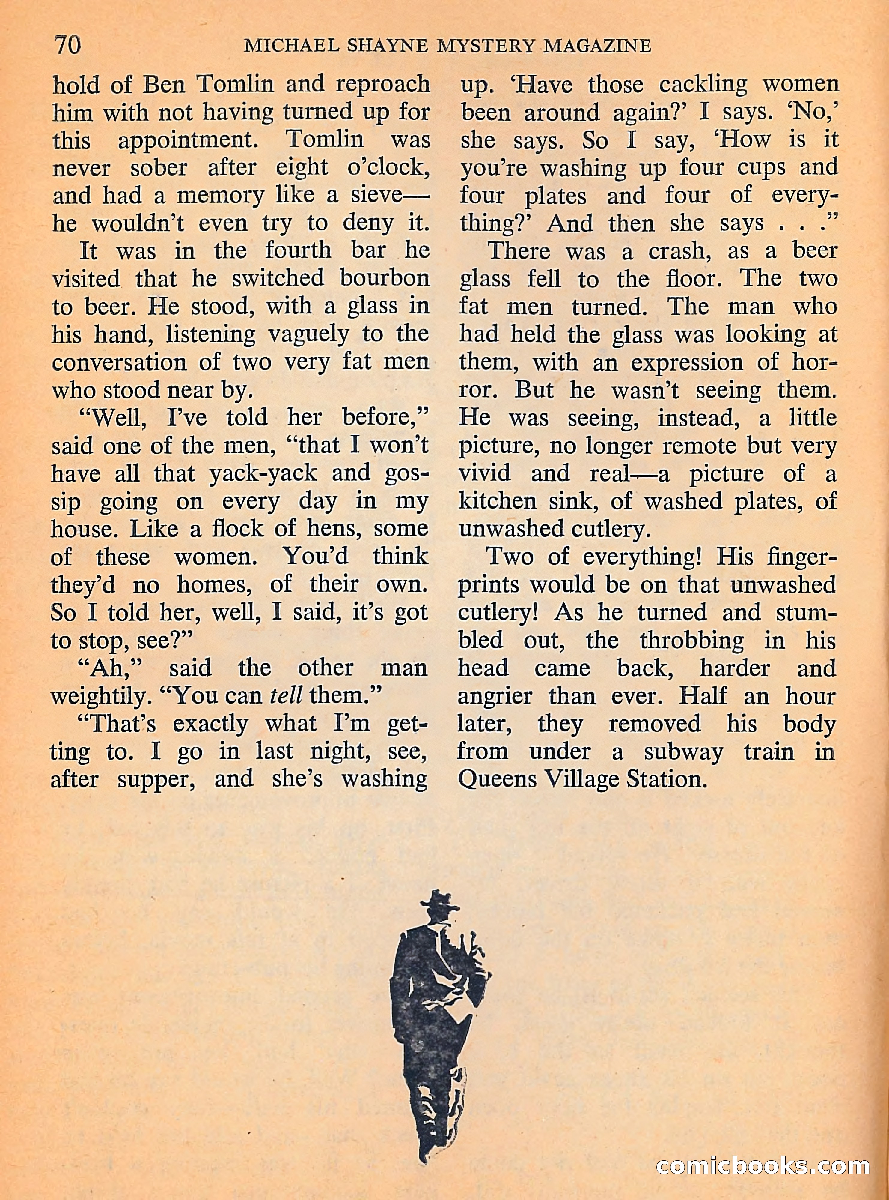 Michael Shayne Mystery Magazine, September 1956 — page 72 of 164
